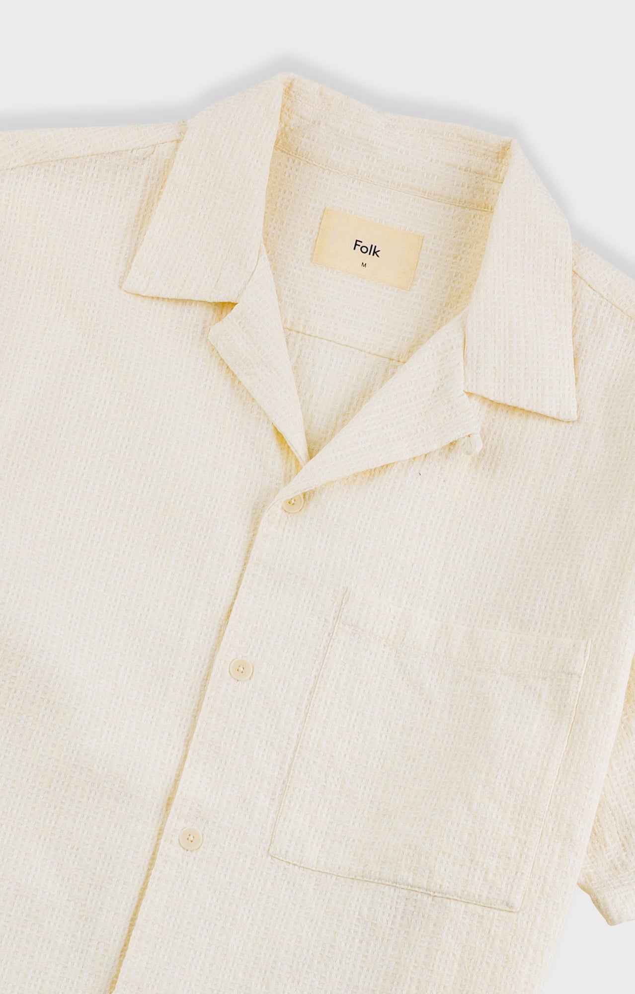 Relaxed Soft Collar Shirt - Ecru Tapestry