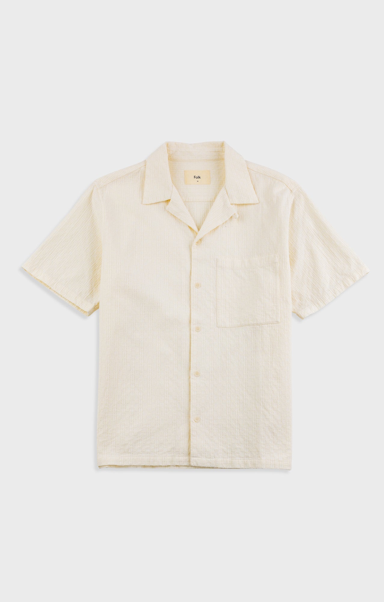 Relaxed Soft Collar Shirt - Ecru Tapestry