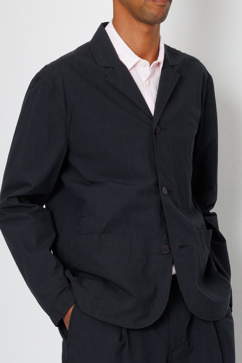 Wide Fit Blazer - Charcoal