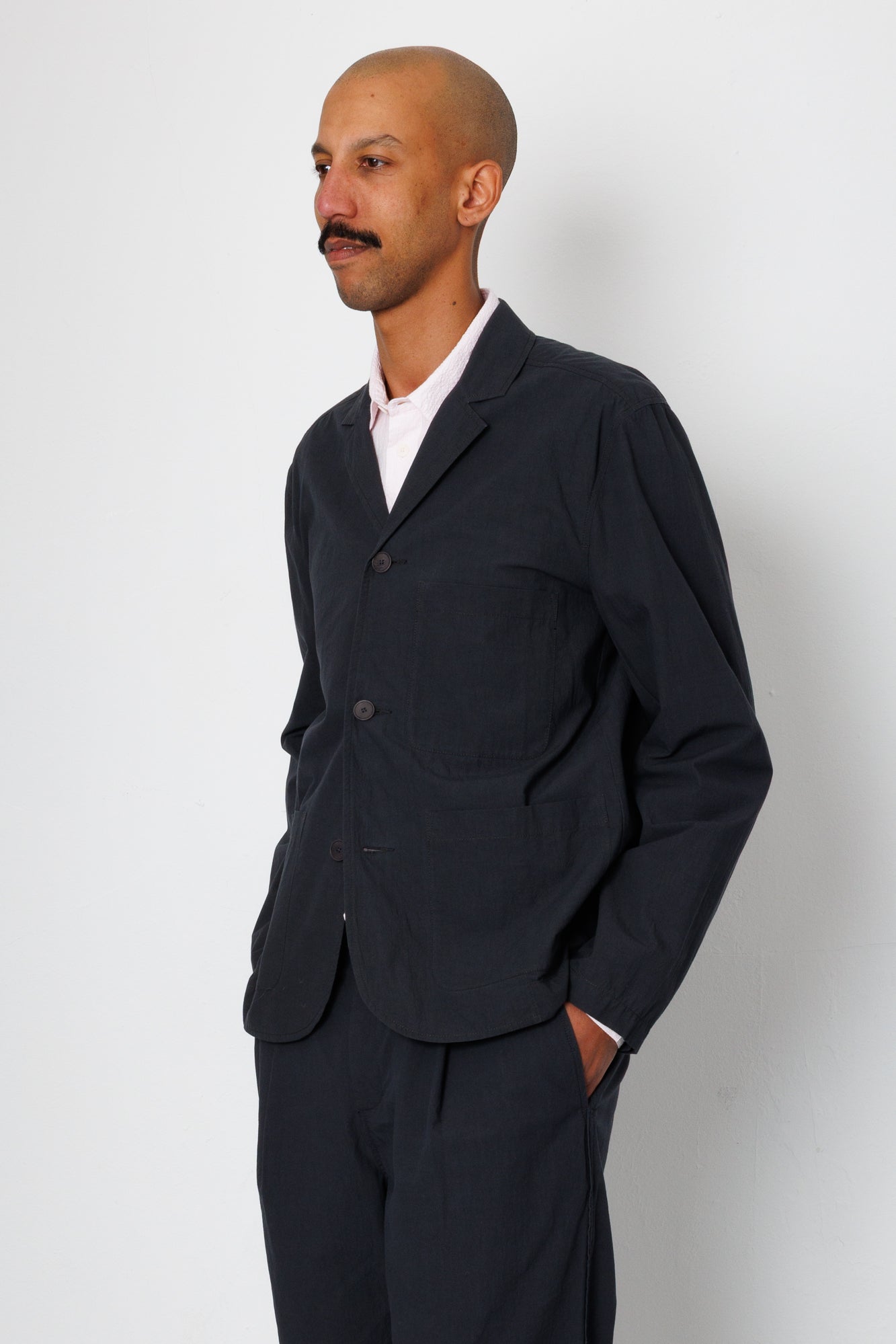 Wide Fit Blazer - Charcoal