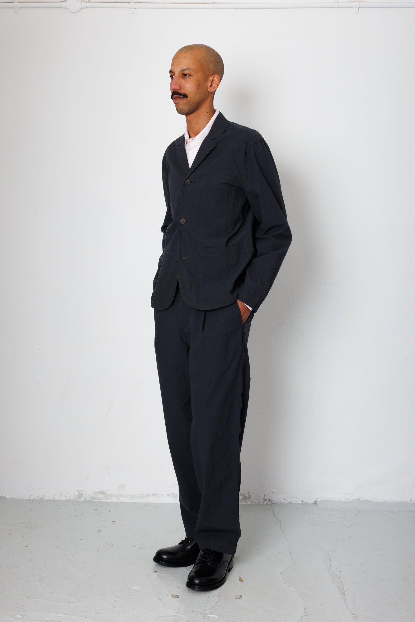 Wide Fit Blazer - Charcoal