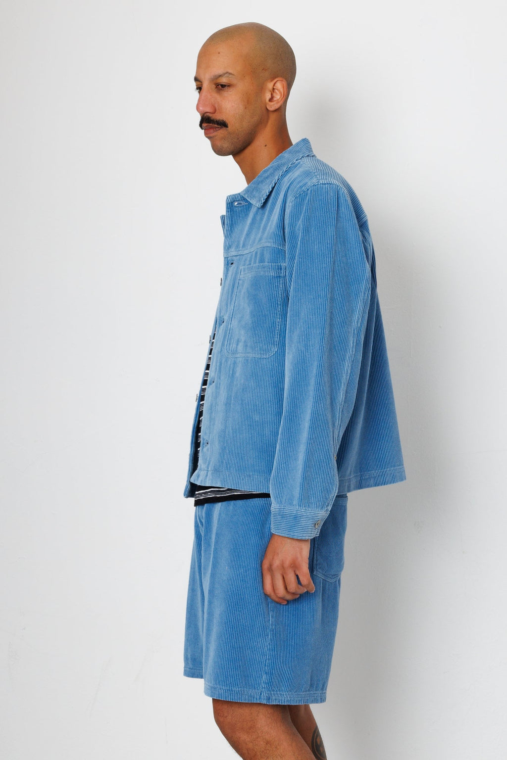 Zaki Jacket - Soft Blue Cord
