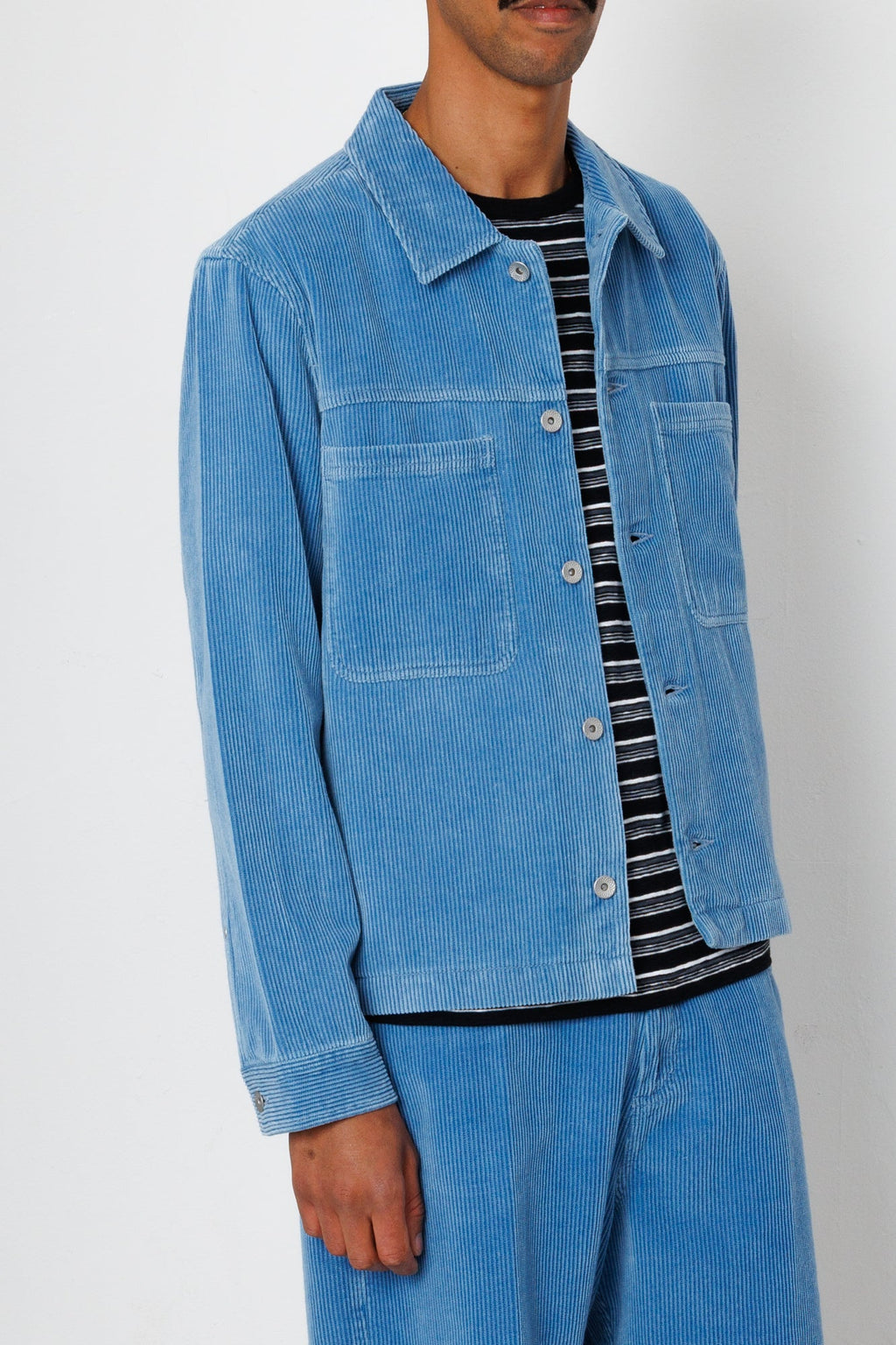 Zaki Jacket - Soft Blue Cord