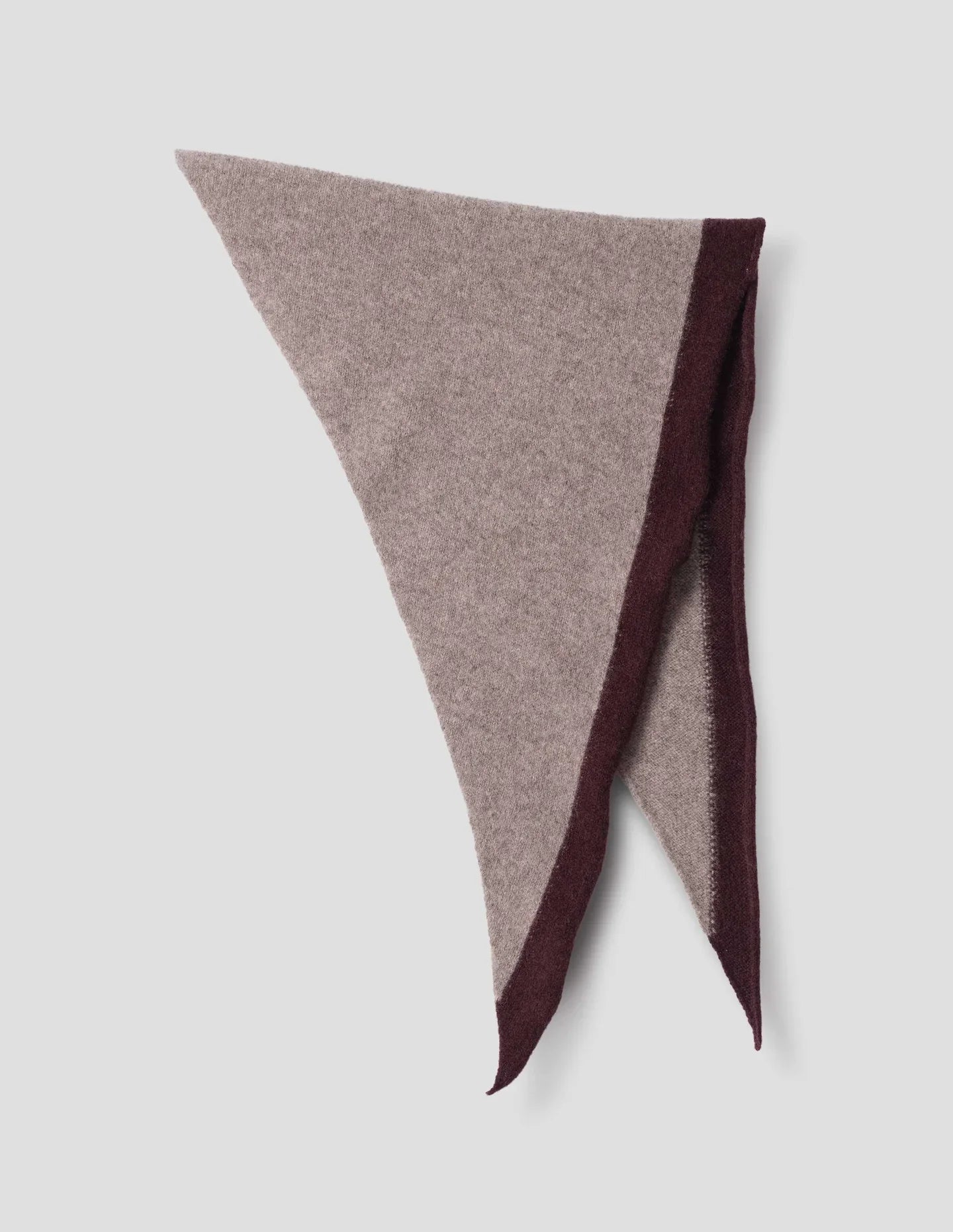 MHL | Tipped Scout Scarf - Pebble / Mahogany