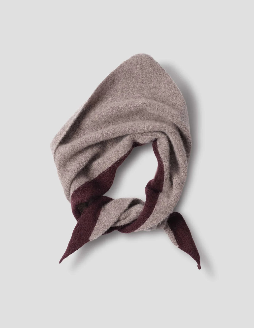 MHL | Tipped Scout Scarf - Pebble / Mahogany