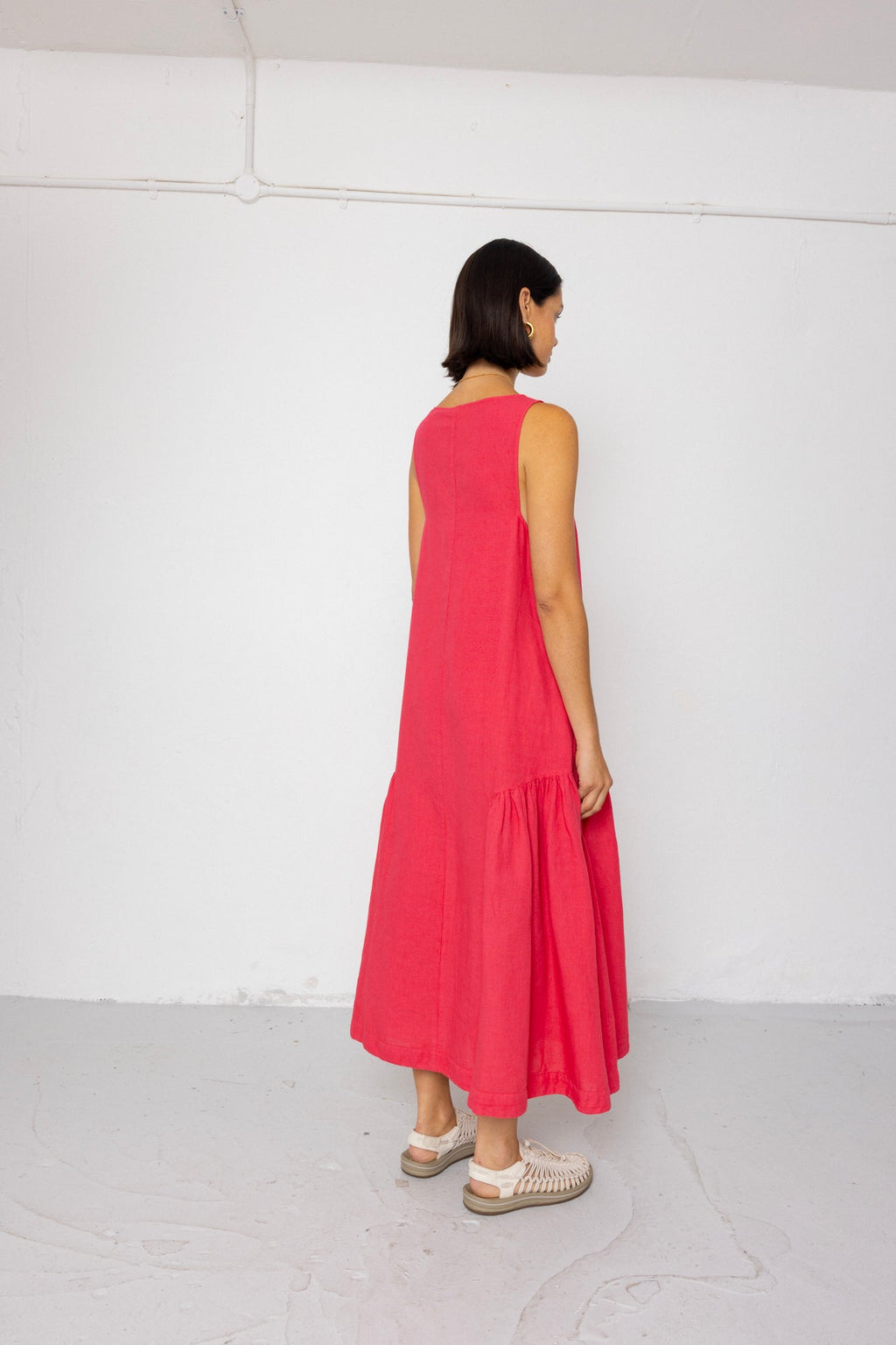 Sarah Dress - Rose Red