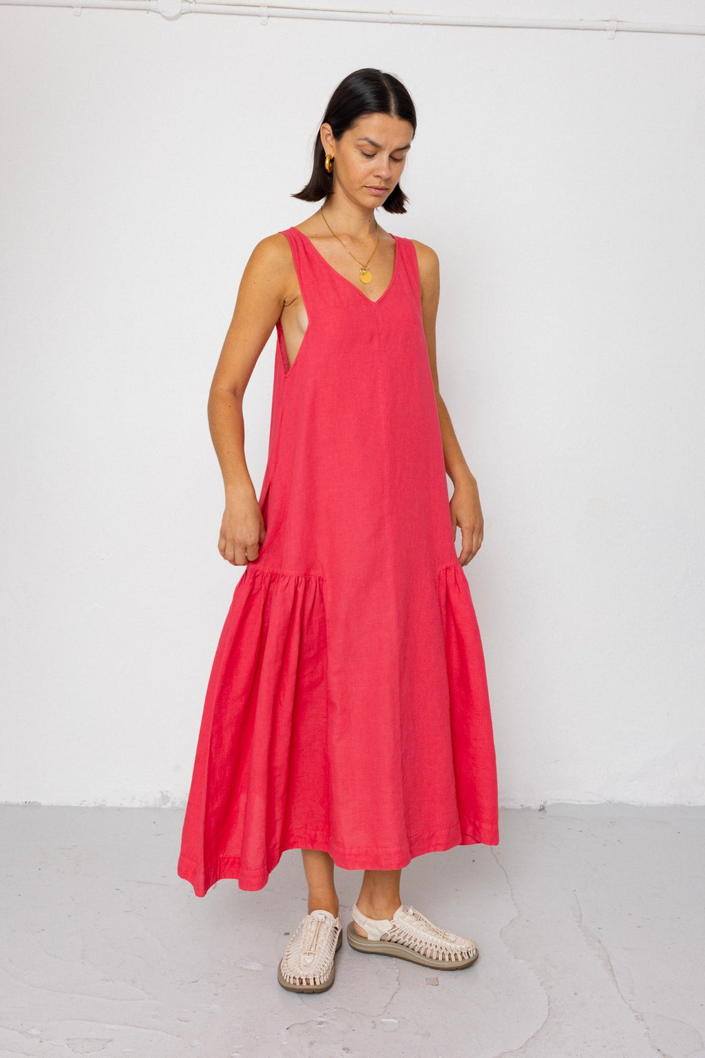 Sarah Dress - Rose Red
