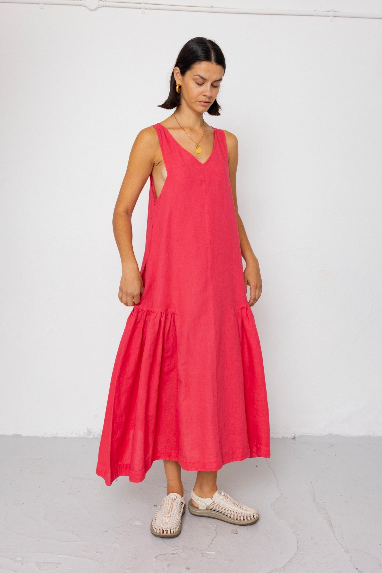 Sarah Dress - Rose Red