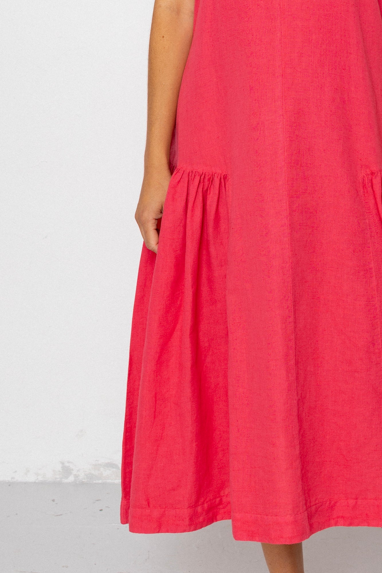 Sarah Dress - Rose Red