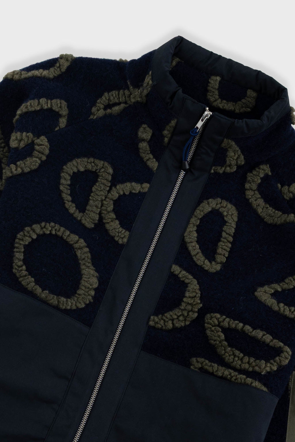 Signal Fleece - Navy Circle Jacquard