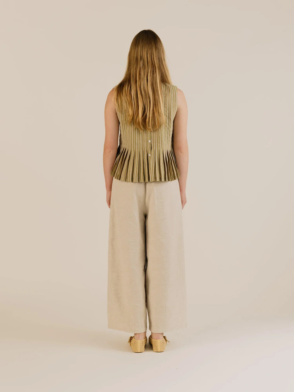 Sideline | Minnie Top - Ochre Stripe