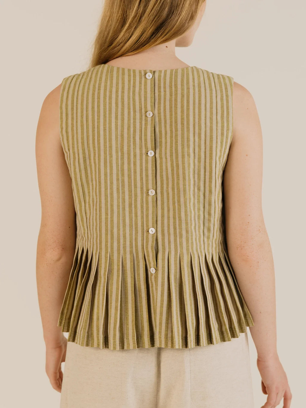 Sideline | Minnie Top - Ochre Stripe