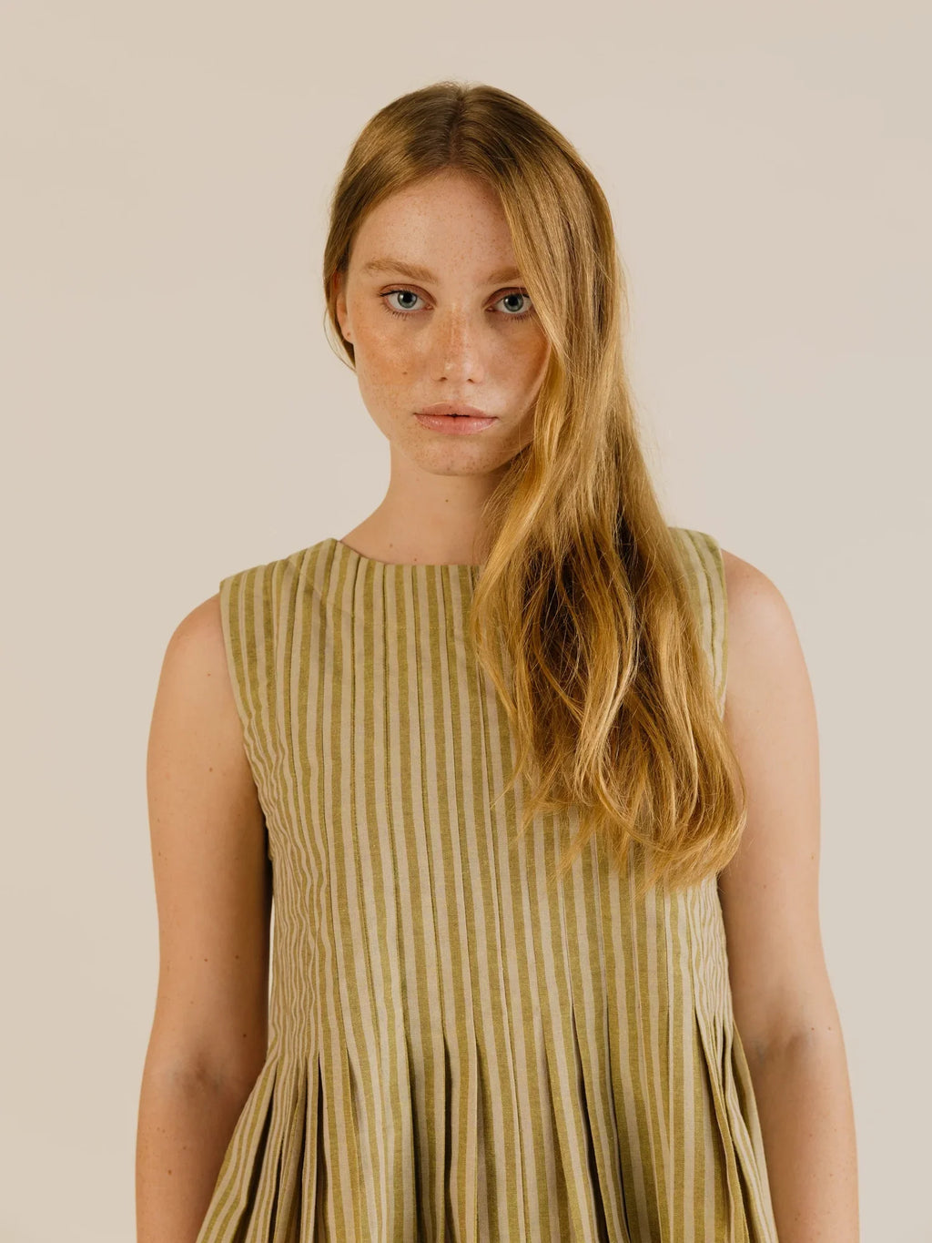 Sideline | Minnie Top - Ochre Stripe