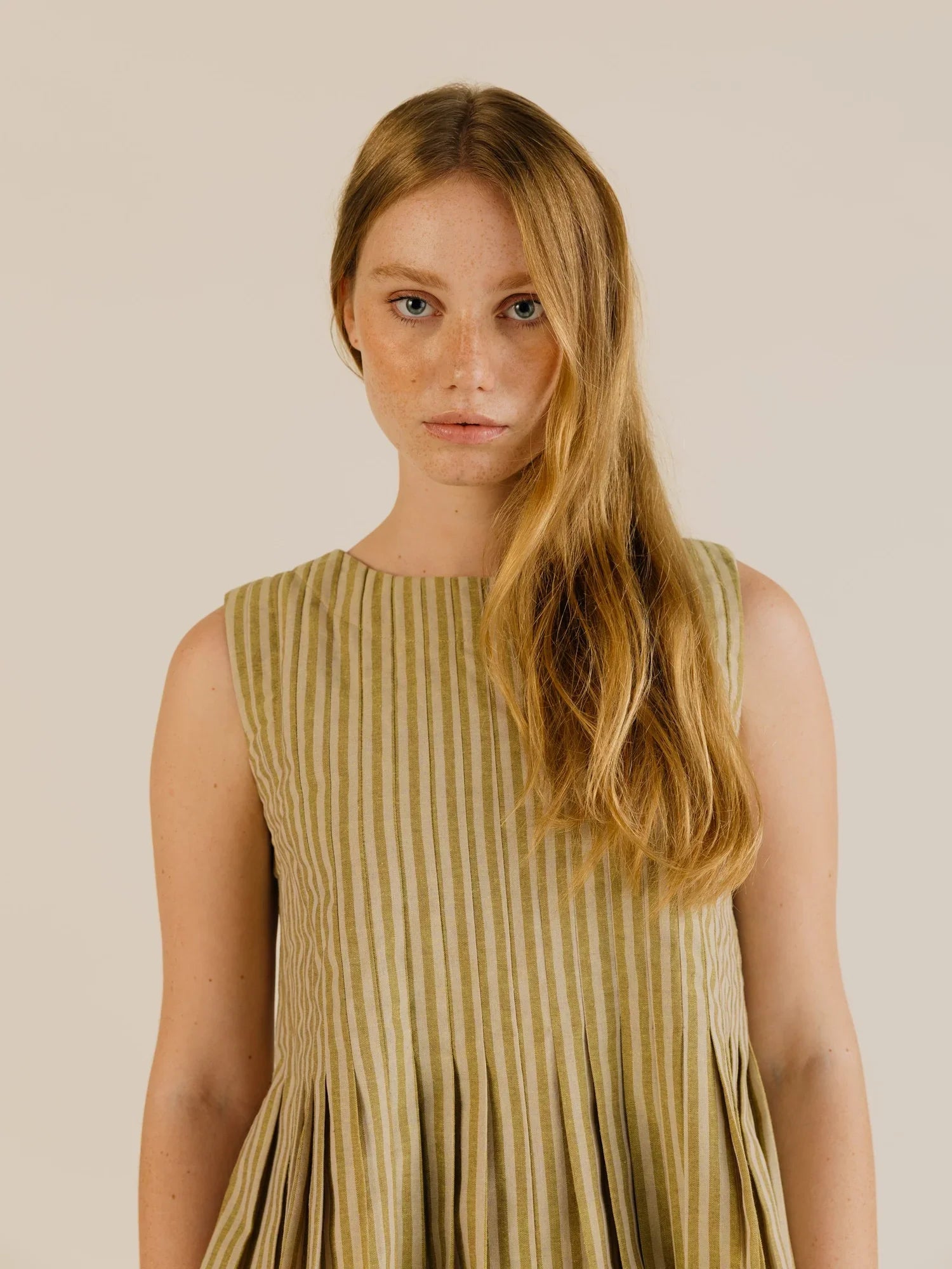 Sideline | Minnie Top - Ochre Stripe