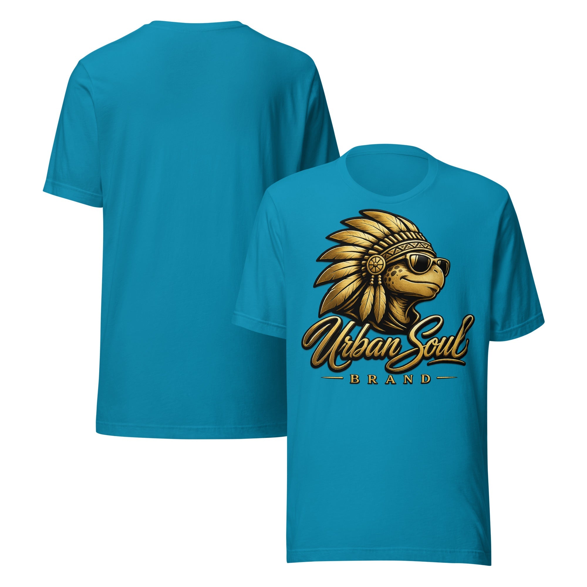Urban Soul Gold Heritage Turtle T-Shirt