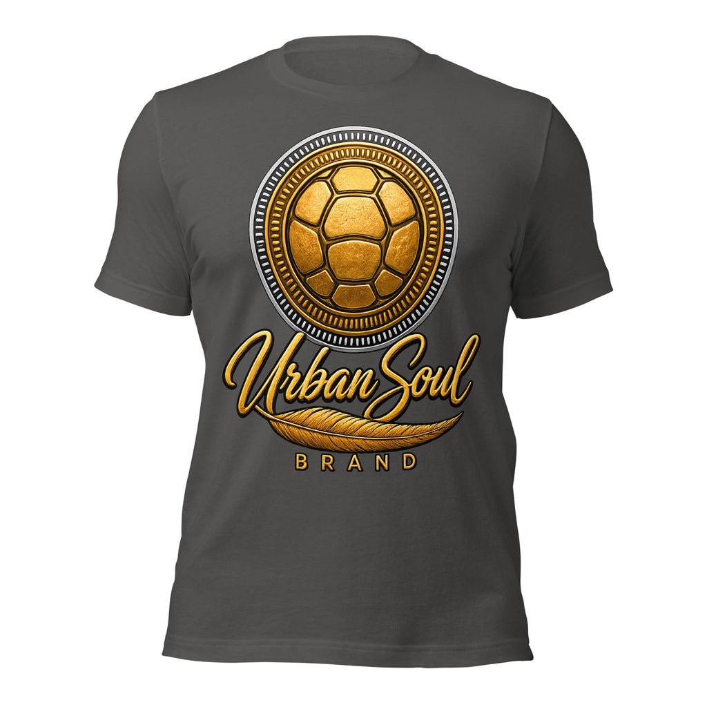 Urban Soul Gold Turtle Emblem Unisex T-Shirt