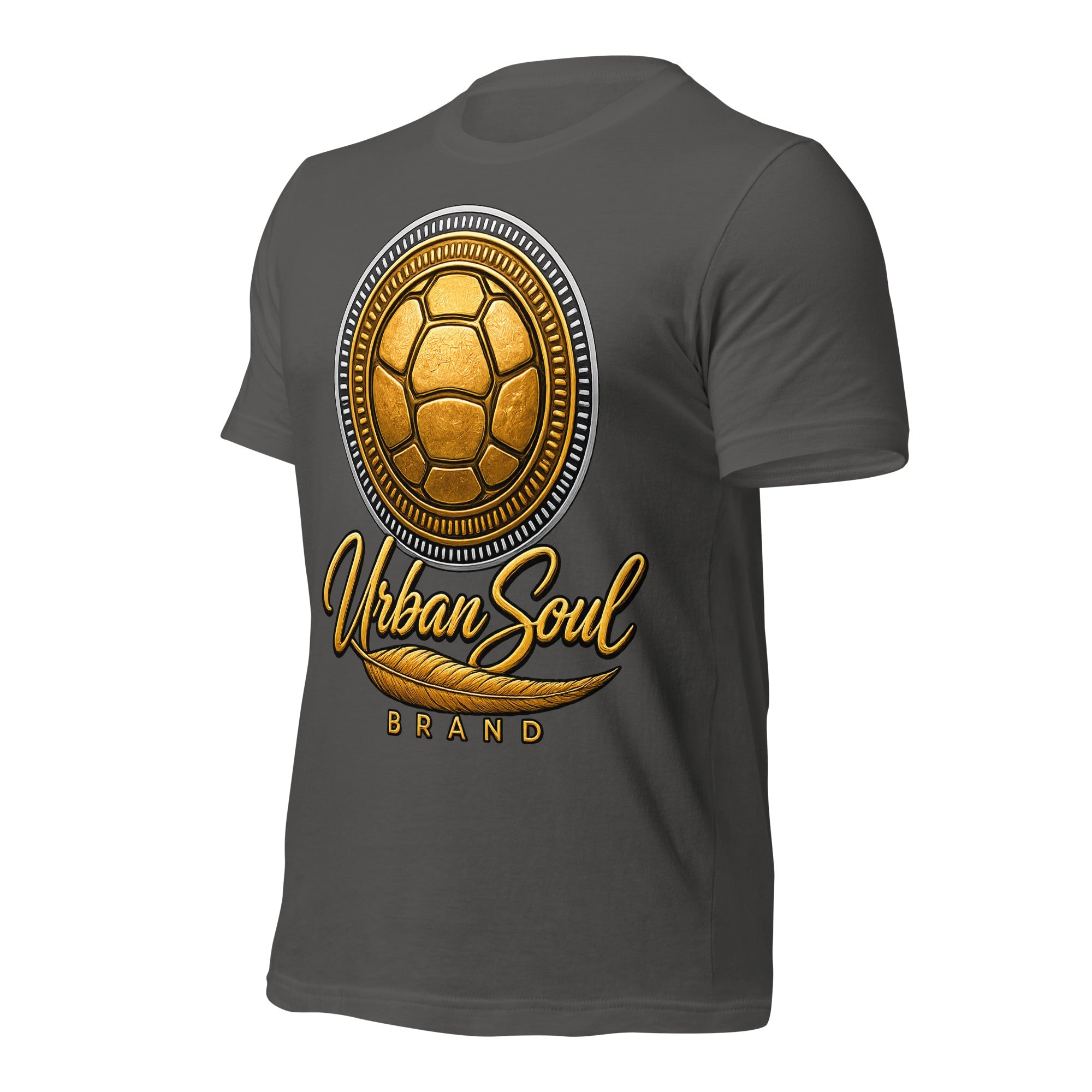Urban Soul Gold Turtle Emblem Unisex T-Shirt