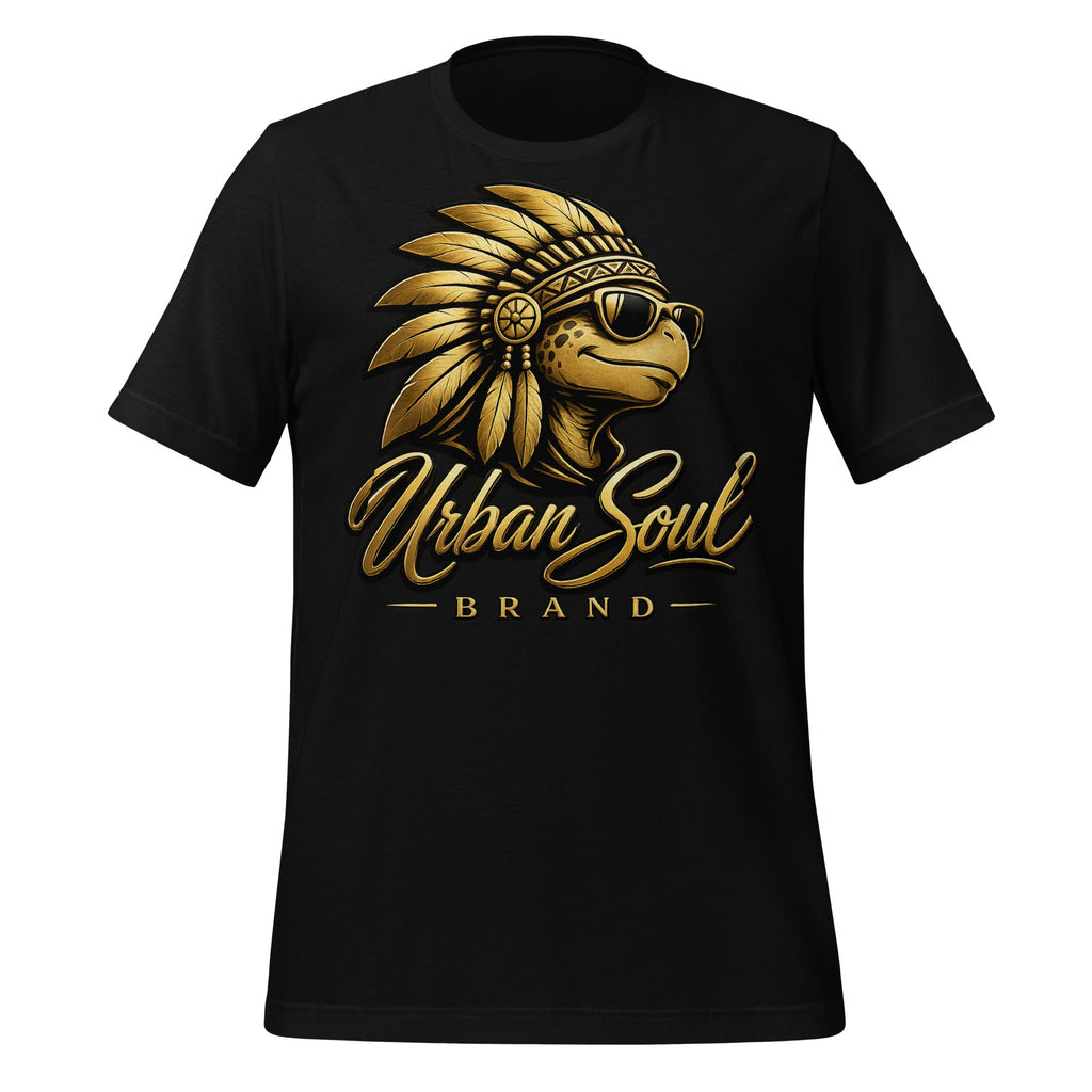 Urban Soul Gold Heritage Turtle T-Shirt