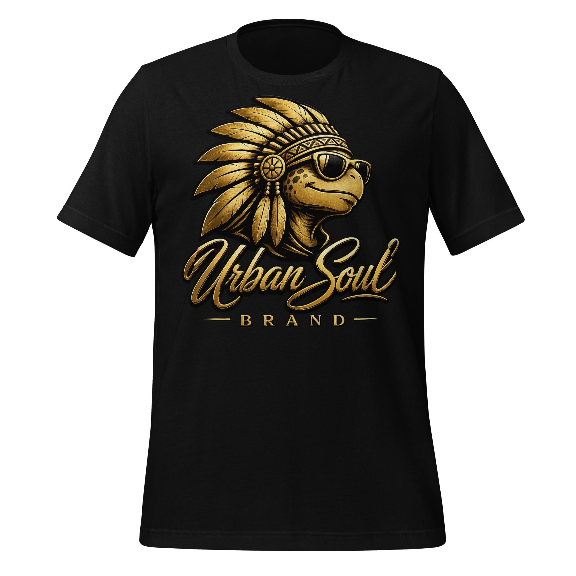 Urban Soul Gold Heritage Turtle T-Shirt