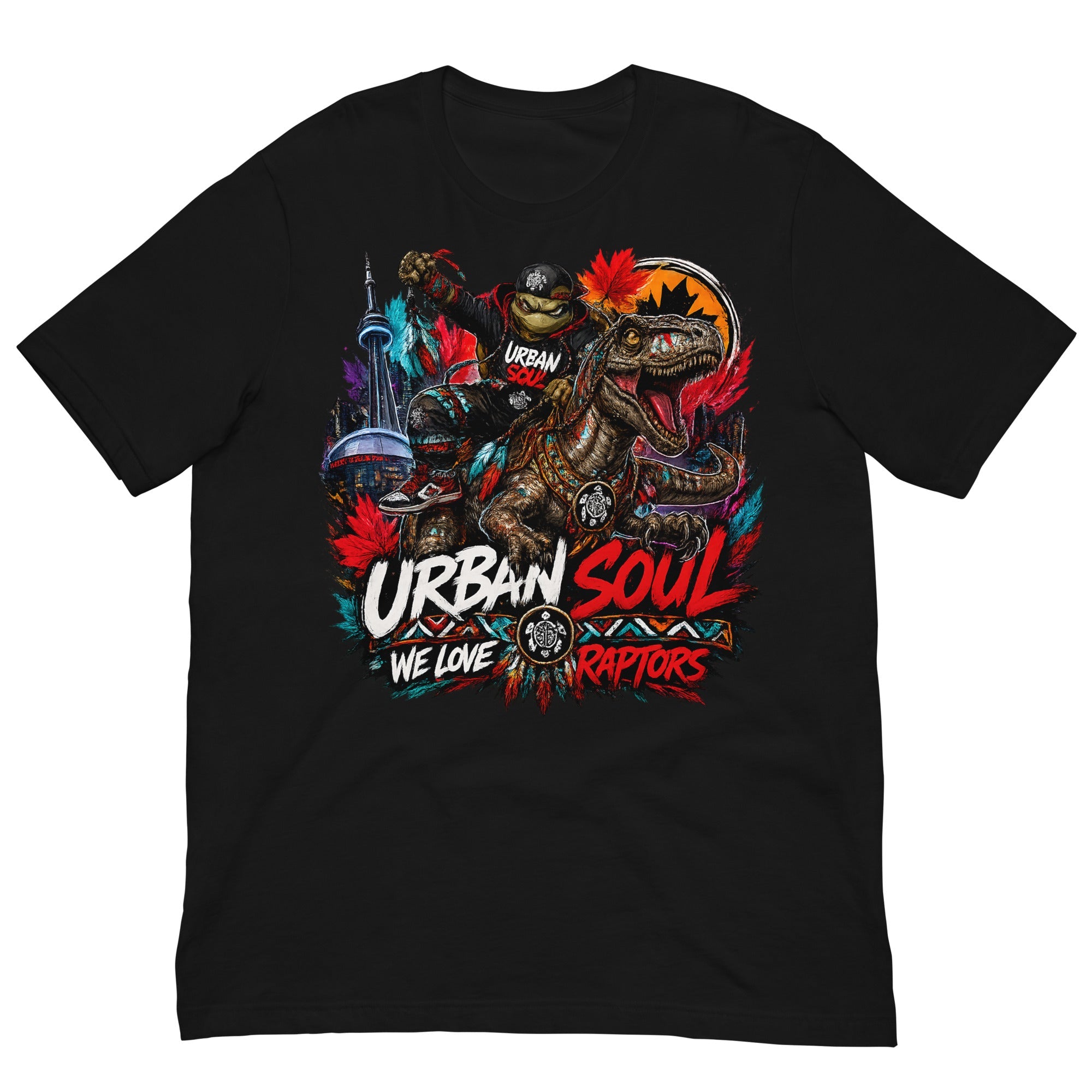 unisex urban soul raptors tee.