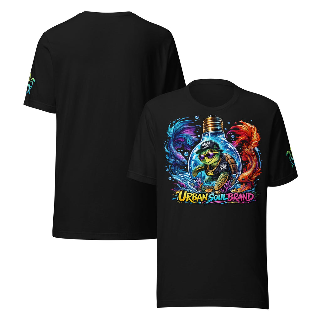 Urban Soul Brand Color Wave Turtle Tee