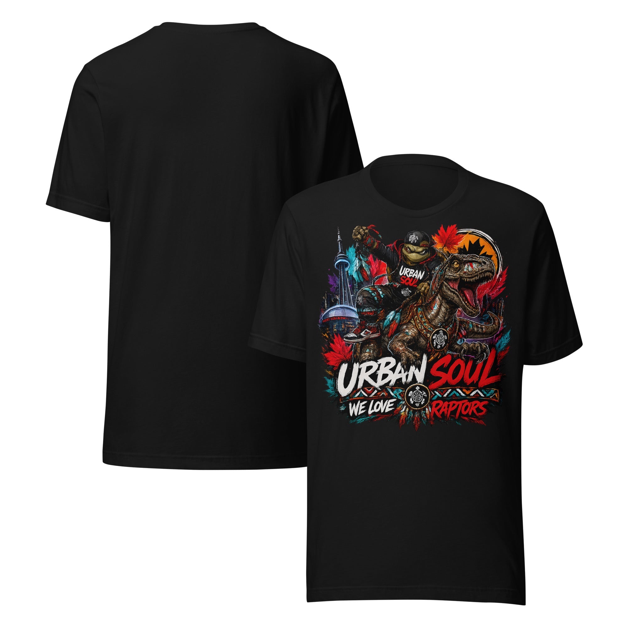 unisex urban soul raptors tee.