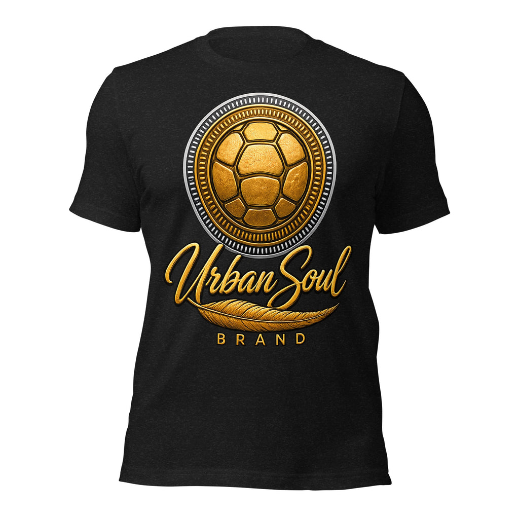 Urban Soul Gold Turtle Emblem Unisex T-Shirt