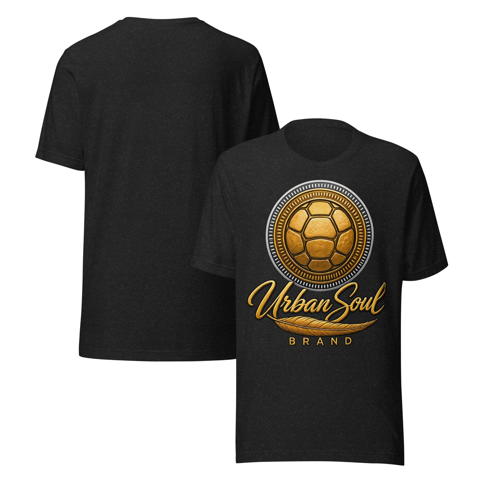 Urban Soul Gold Turtle Emblem Unisex T-Shirt