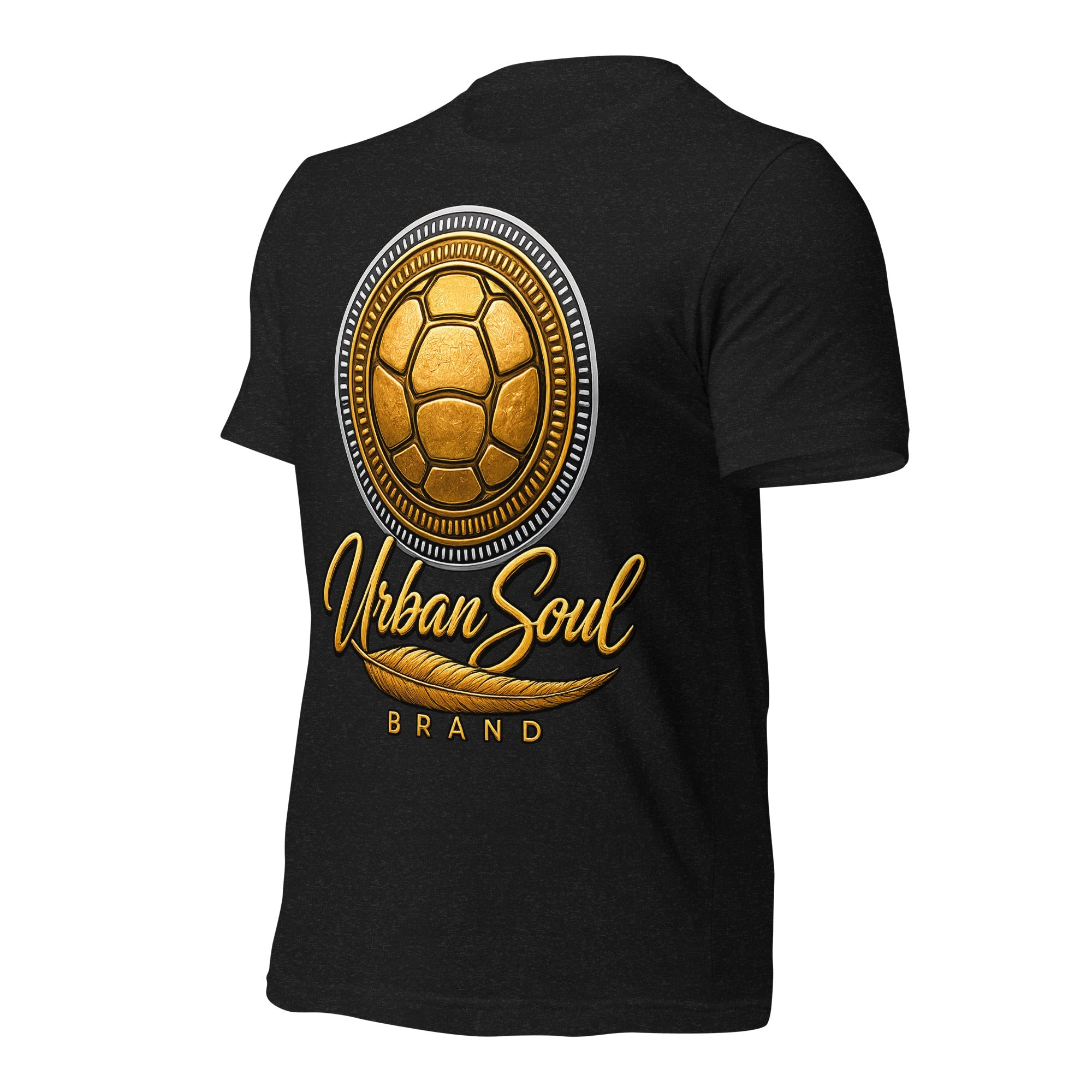 Urban Soul Gold Turtle Emblem Unisex T-Shirt