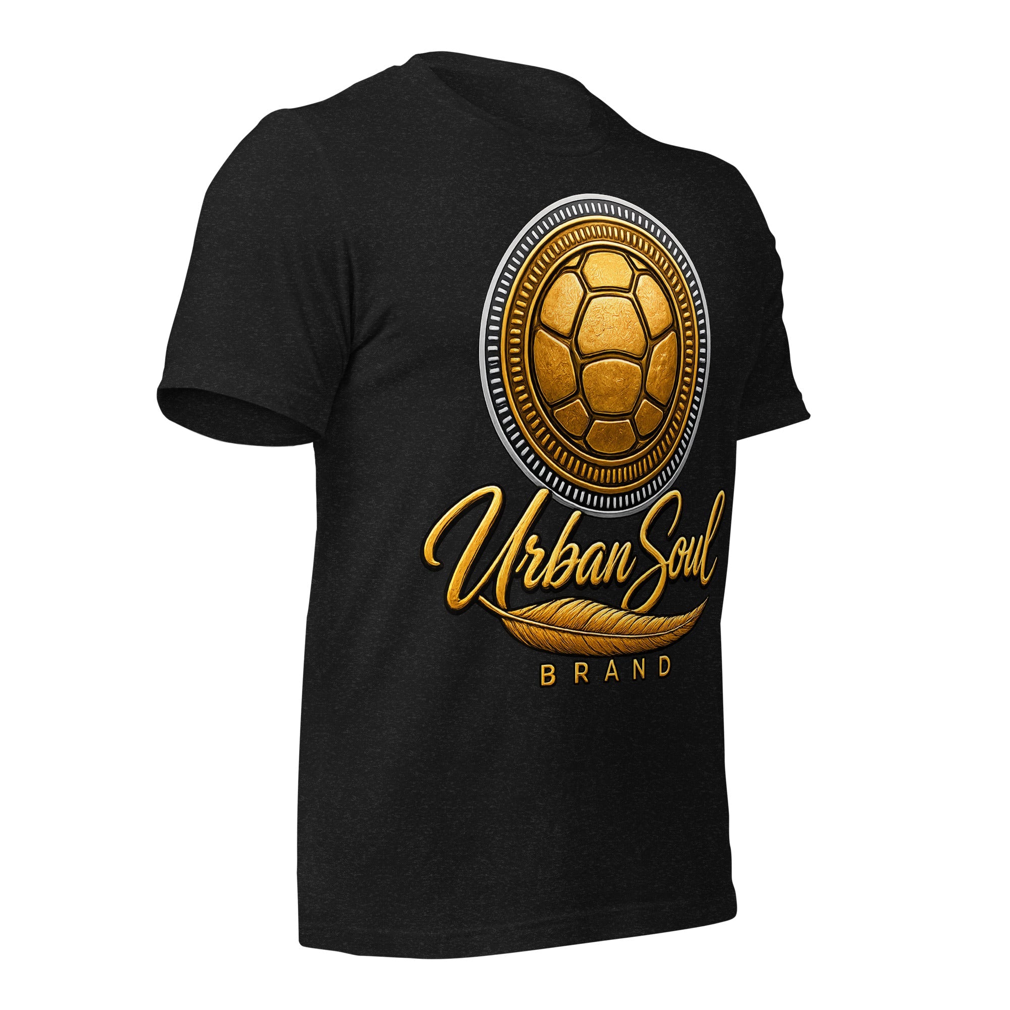 Urban Soul Gold Turtle Emblem Unisex T-Shirt