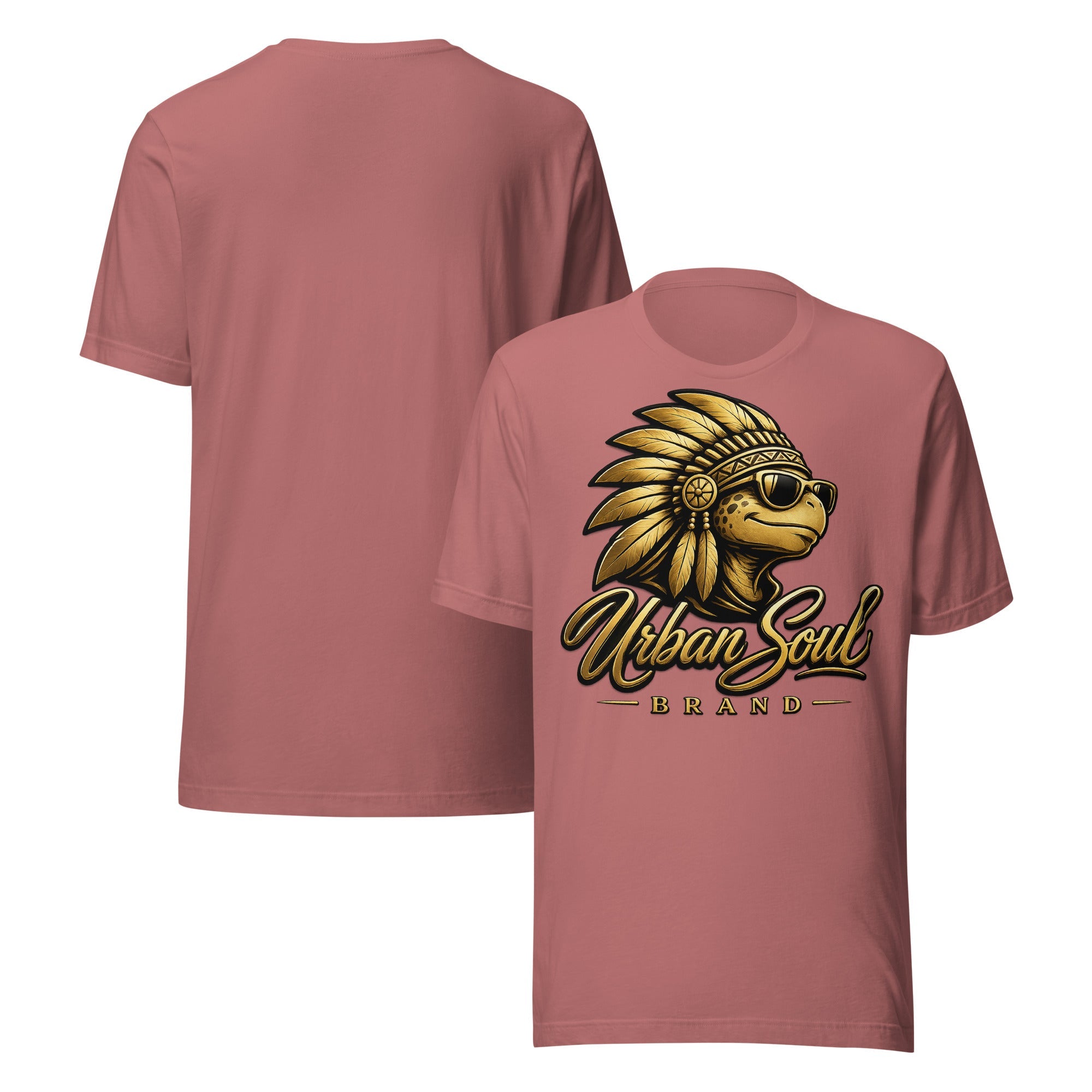 Urban Soul Gold Heritage Turtle T-Shirt