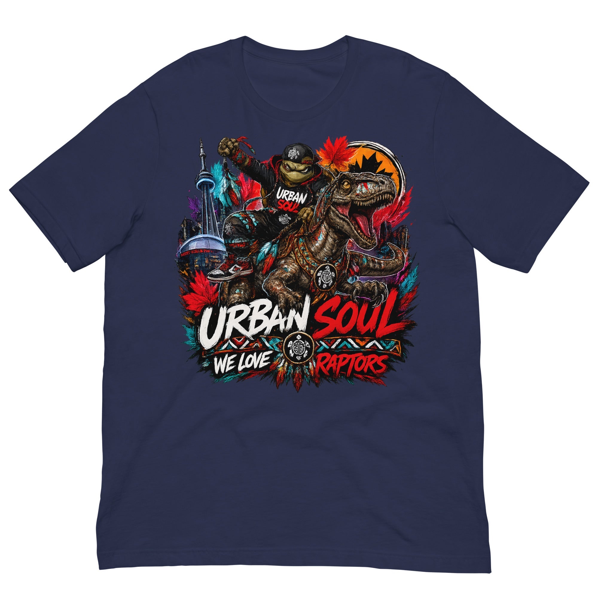 unisex urban soul raptors tee.