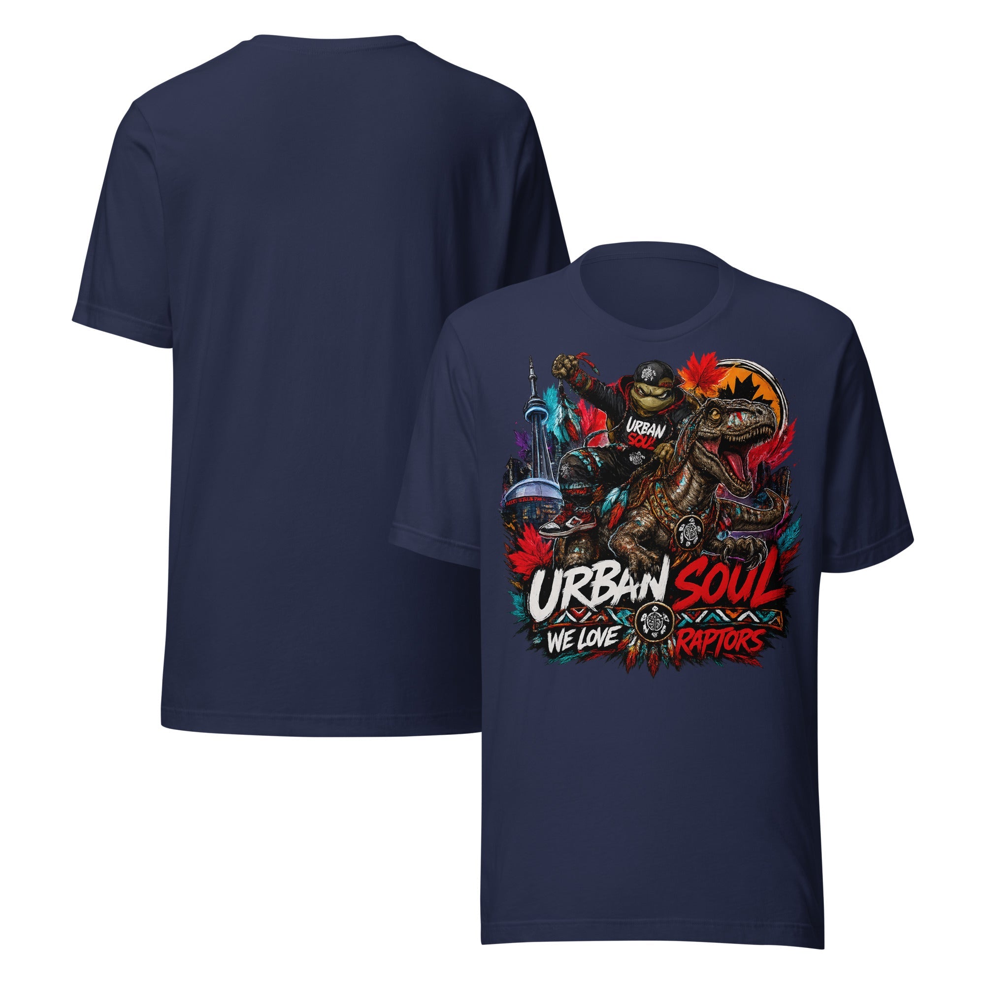 unisex urban soul raptors tee.