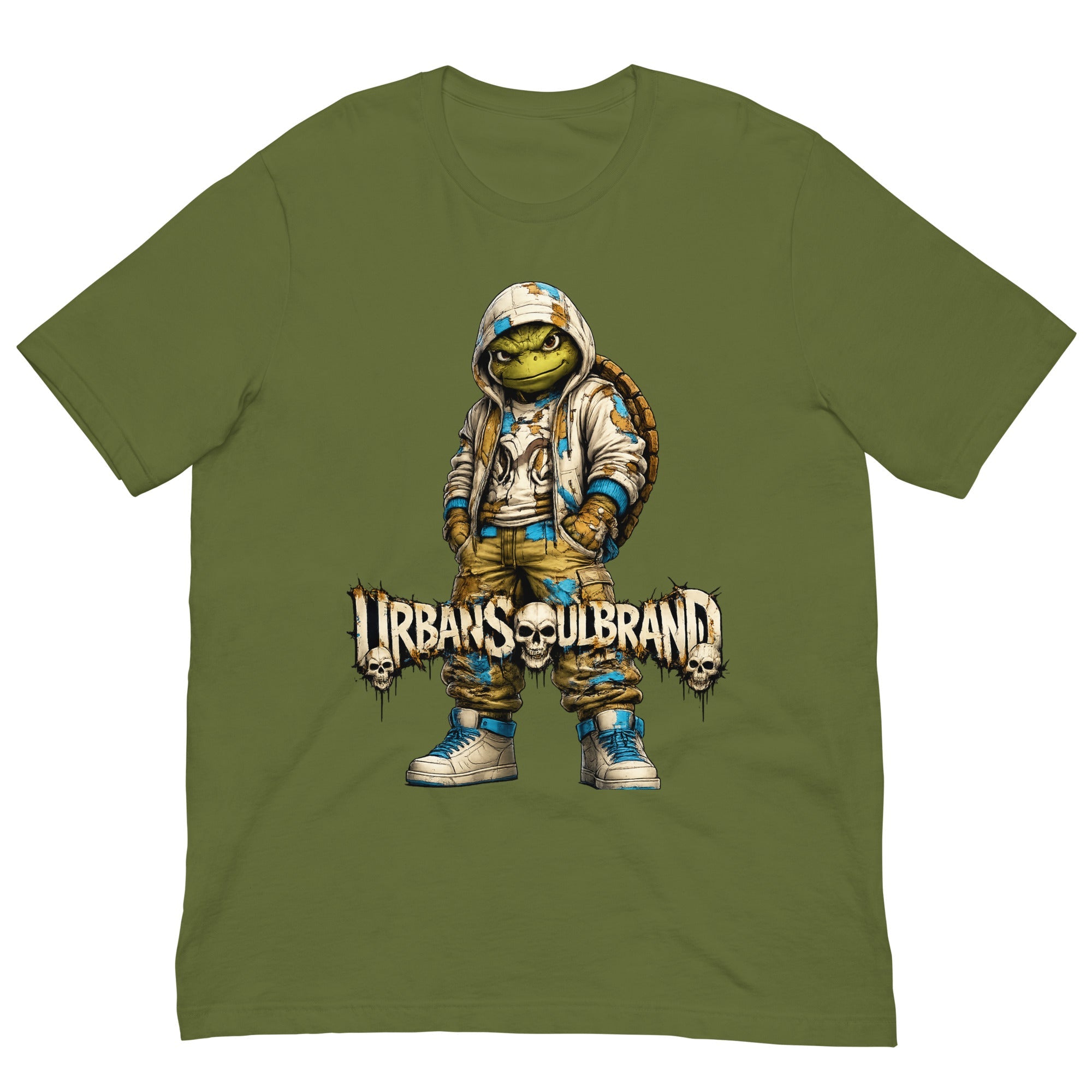 Urban Soul Brand Skull Turtle Streetwear Graphic Tee