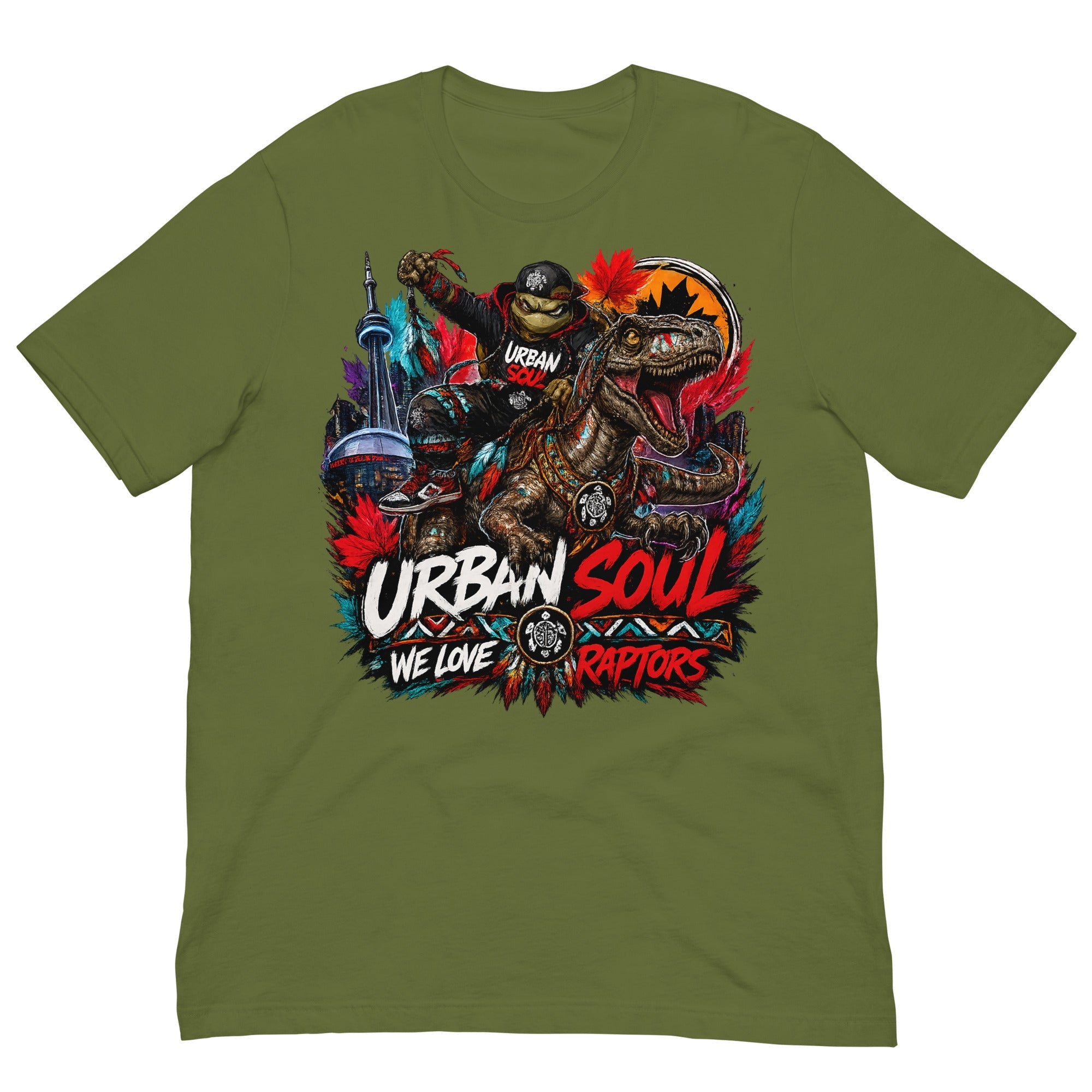 unisex urban soul raptors tee.