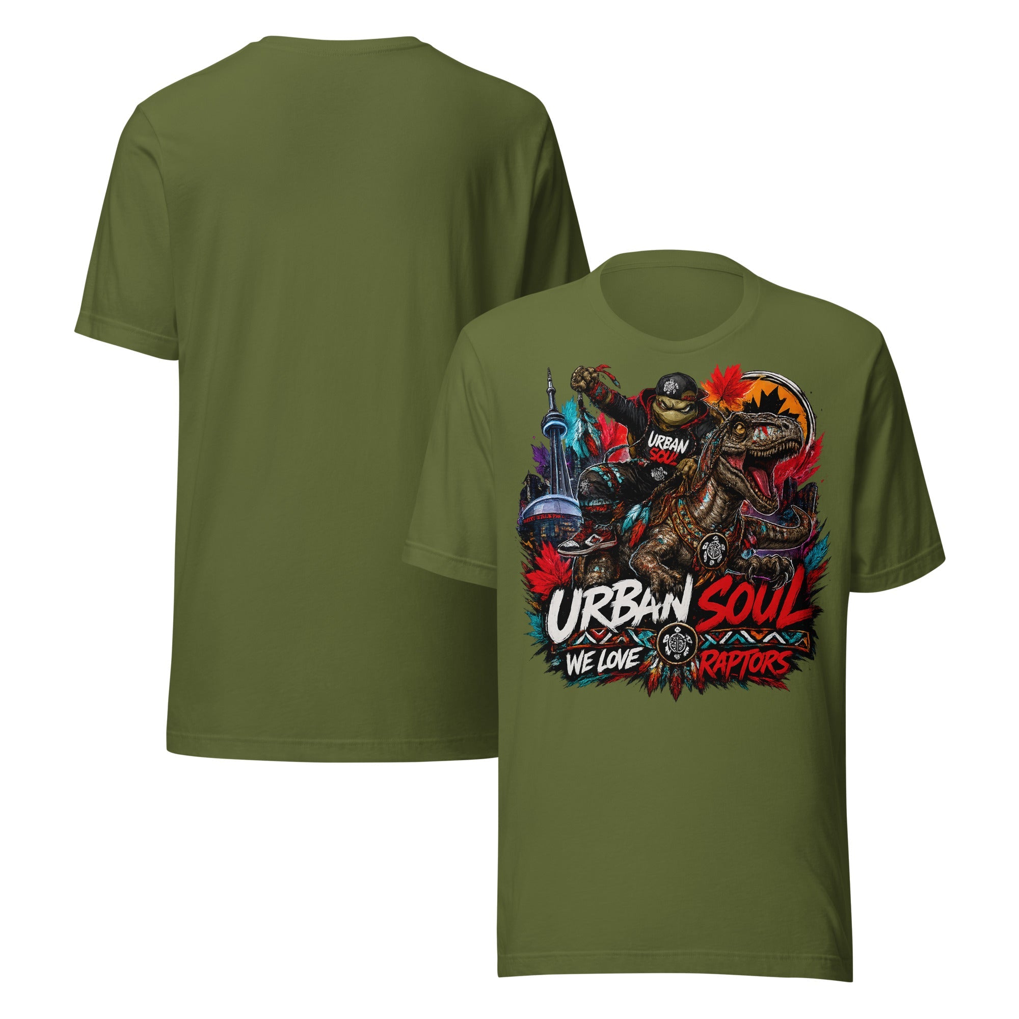 unisex urban soul raptors tee.