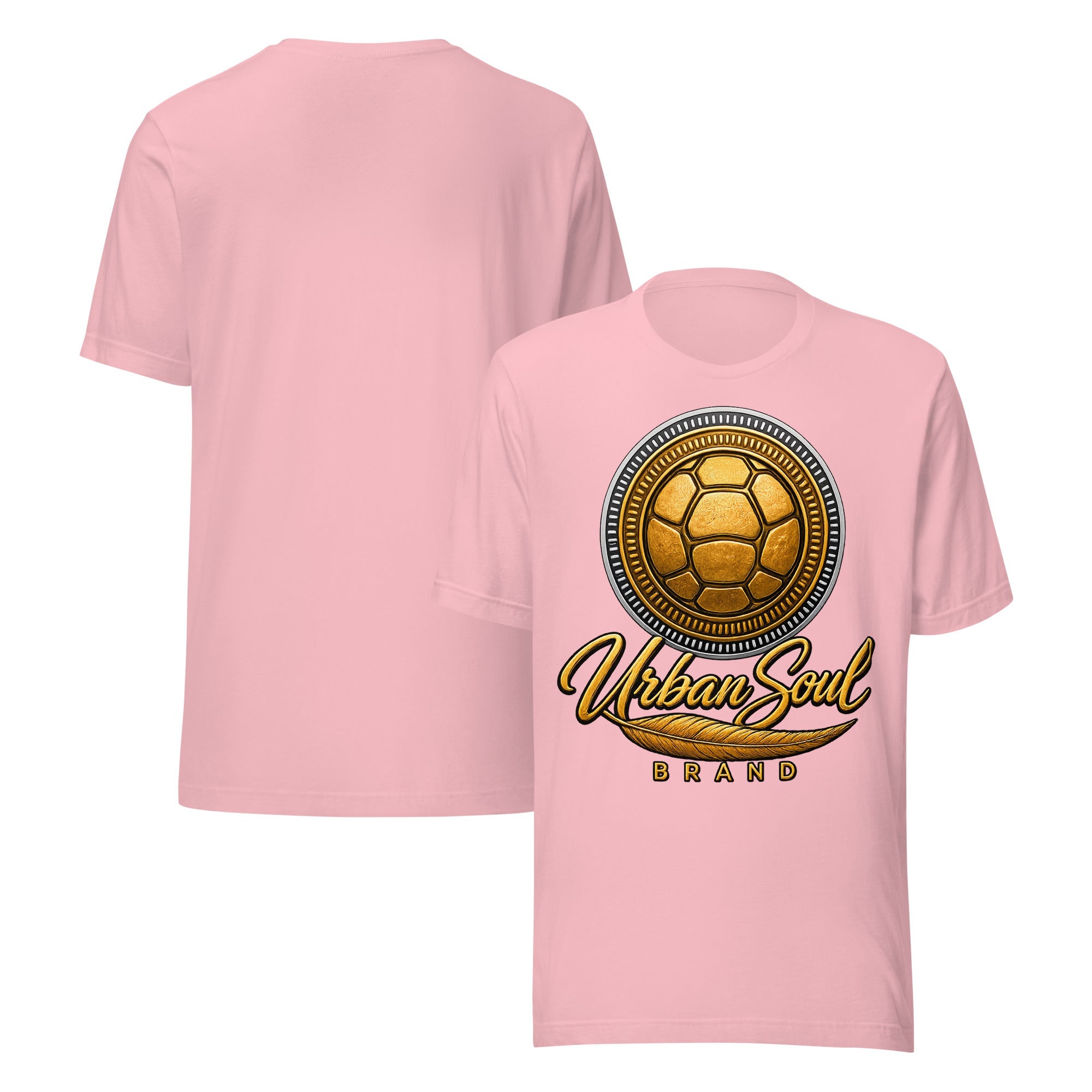 Urban Soul Gold Turtle Emblem Unisex T-Shirt