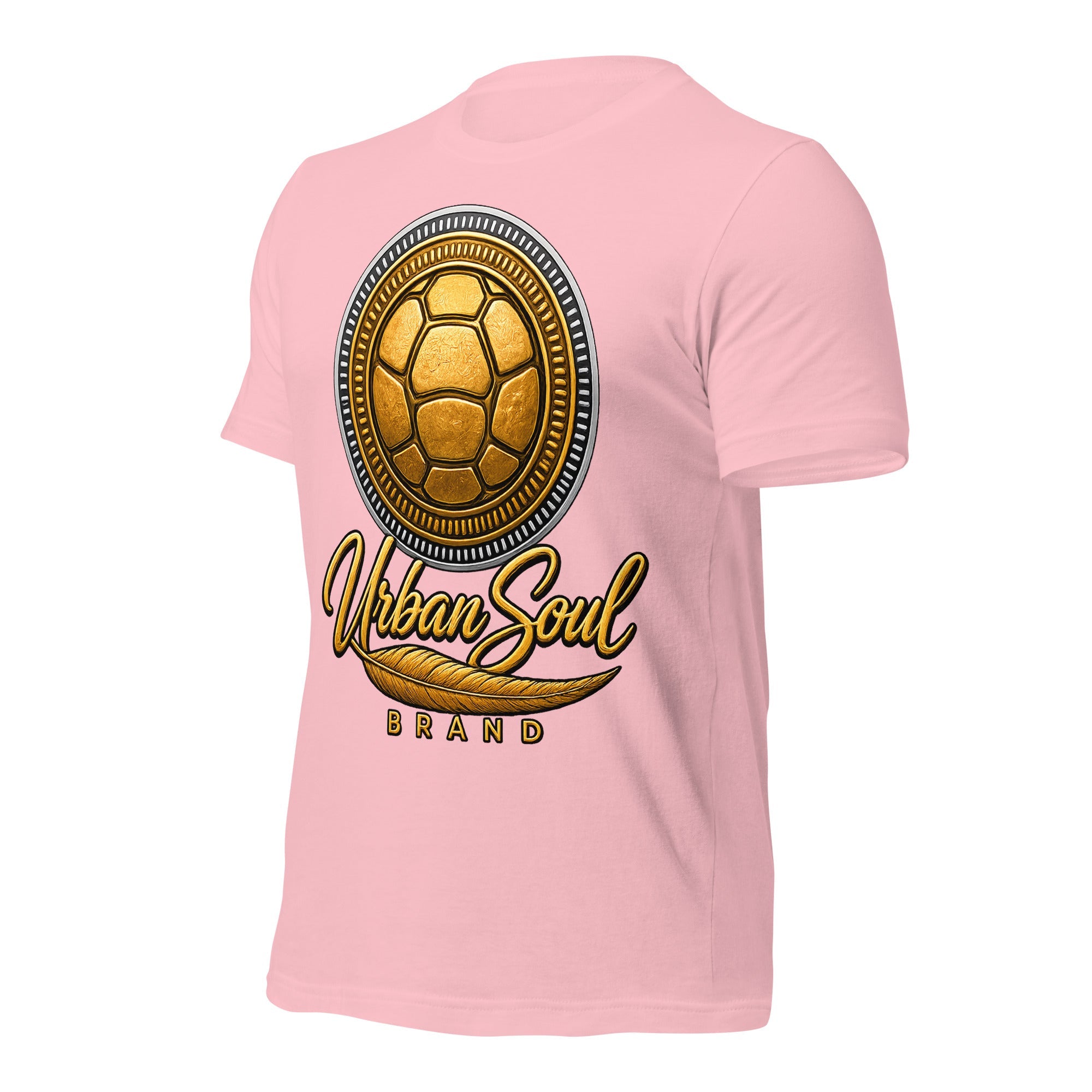 Urban Soul Gold Turtle Emblem Unisex T-Shirt