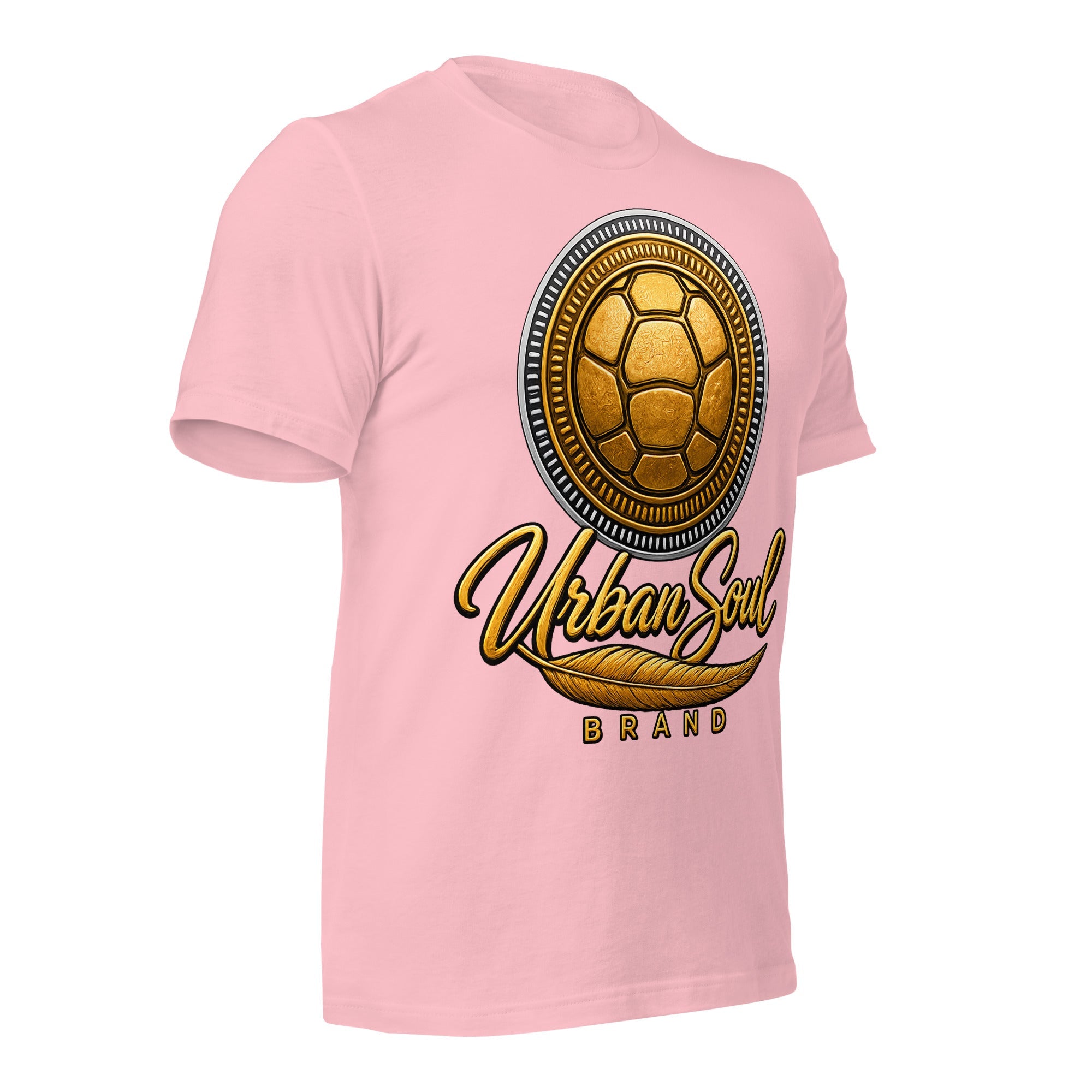 Urban Soul Gold Turtle Emblem Unisex T-Shirt
