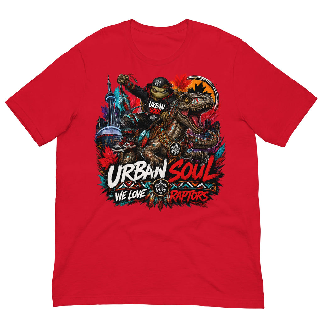 unisex urban soul raptors tee.