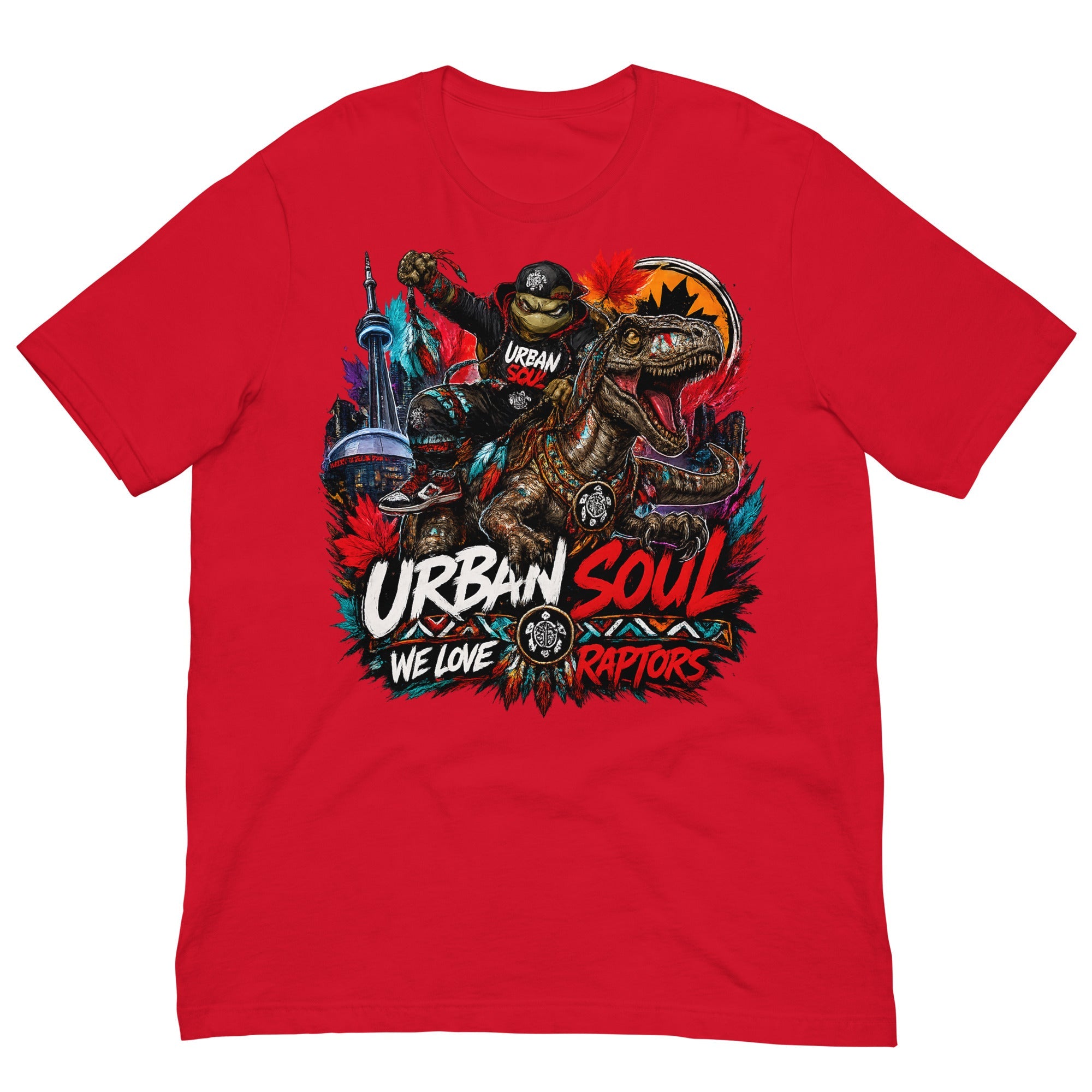 unisex urban soul raptors tee.
