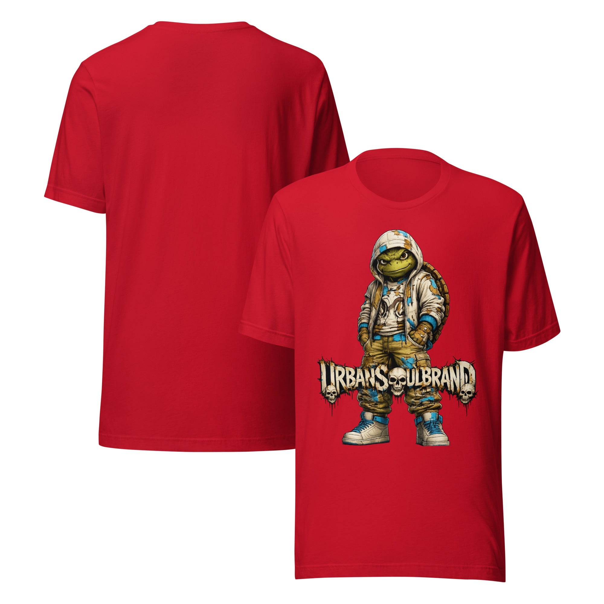 Urban Soul Brand Skull Turtle Streetwear Graphic Tee