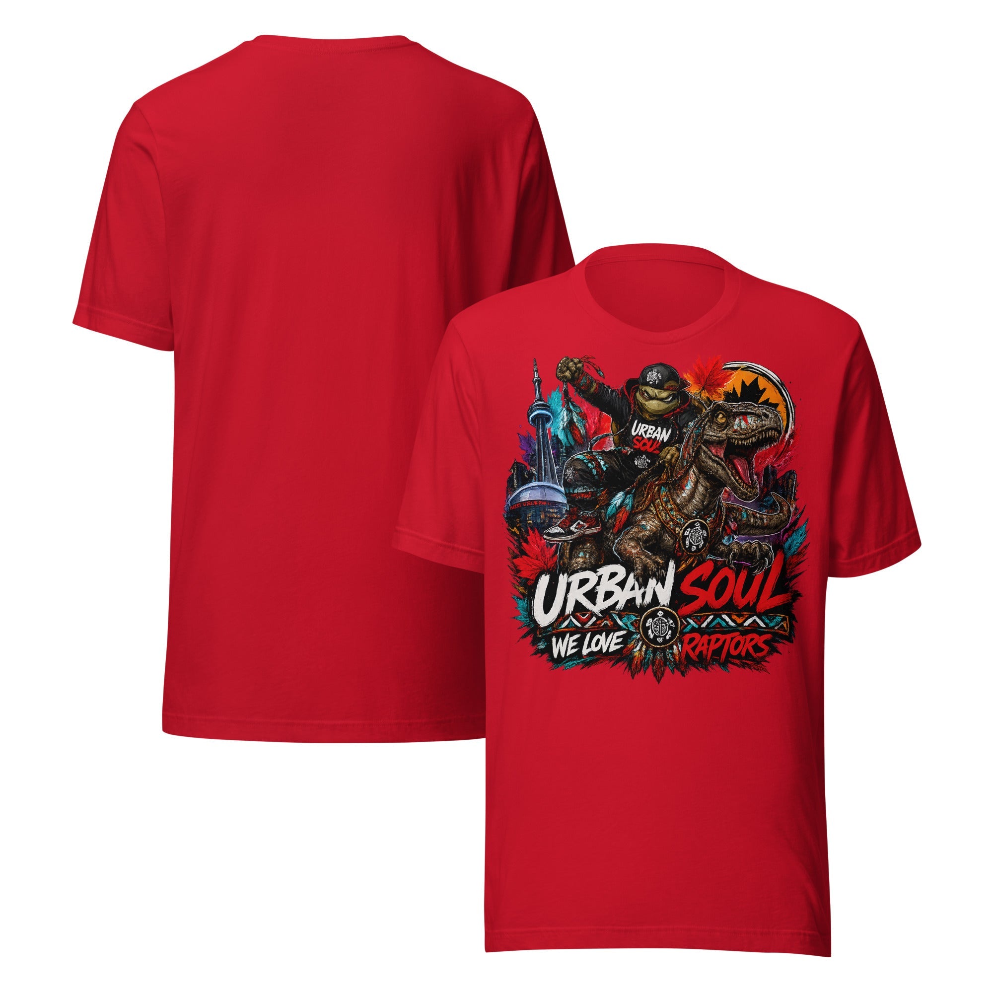unisex urban soul raptors tee.