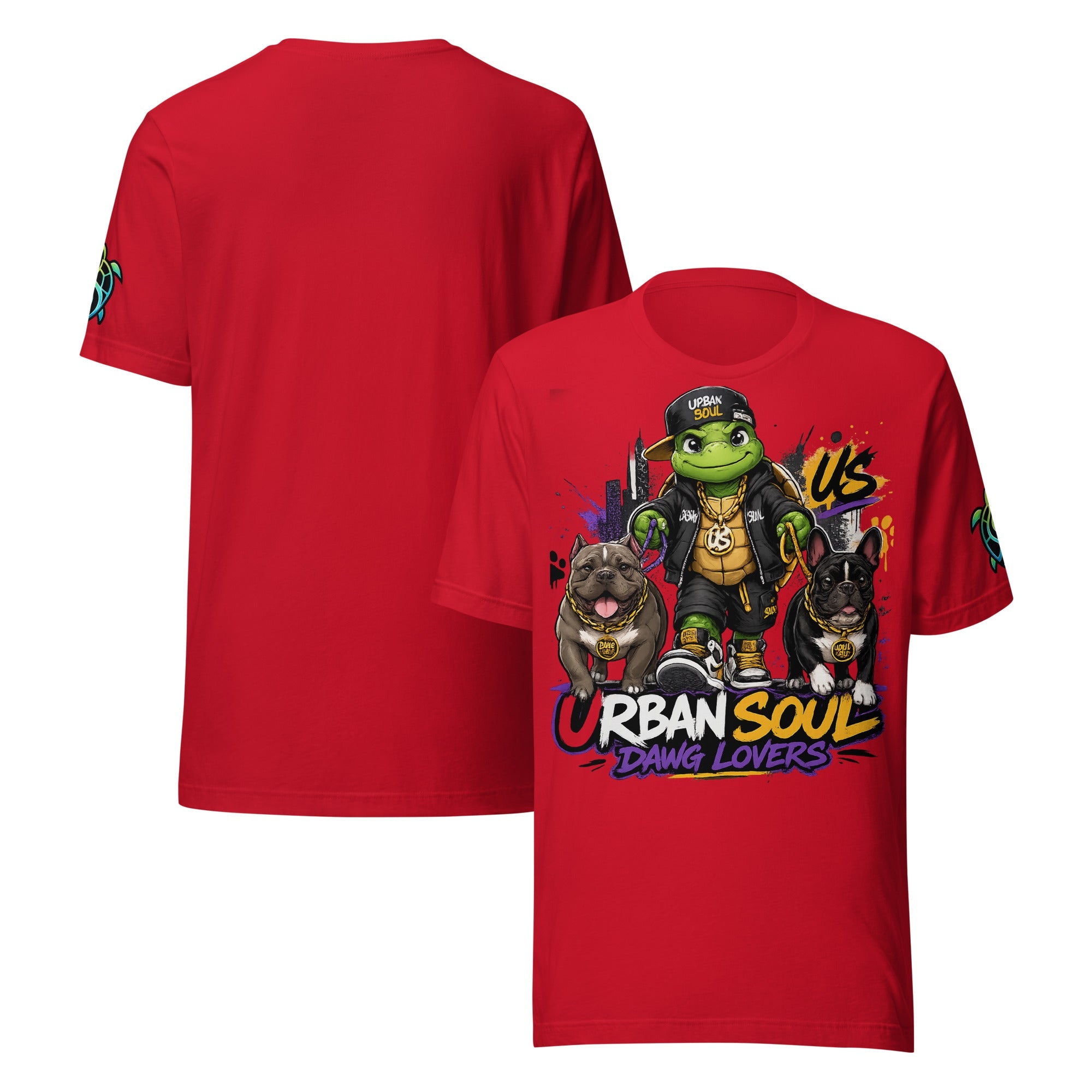 Urban Soul Dog Lovers Tee Premium Streetwear Graphic T-Shirt