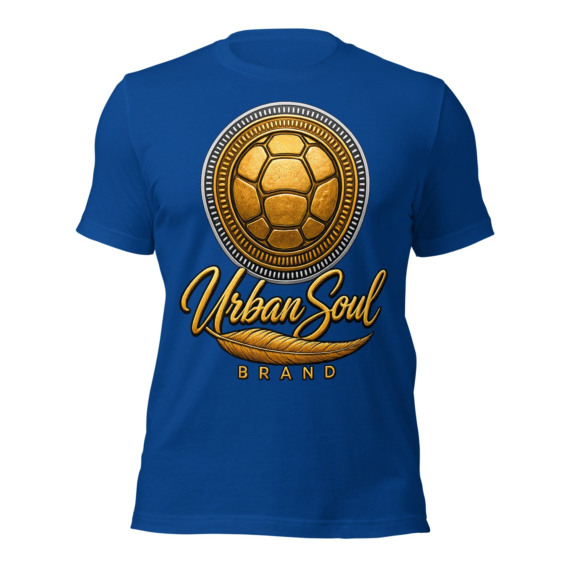 Urban Soul Gold Turtle Emblem Unisex T-Shirt
