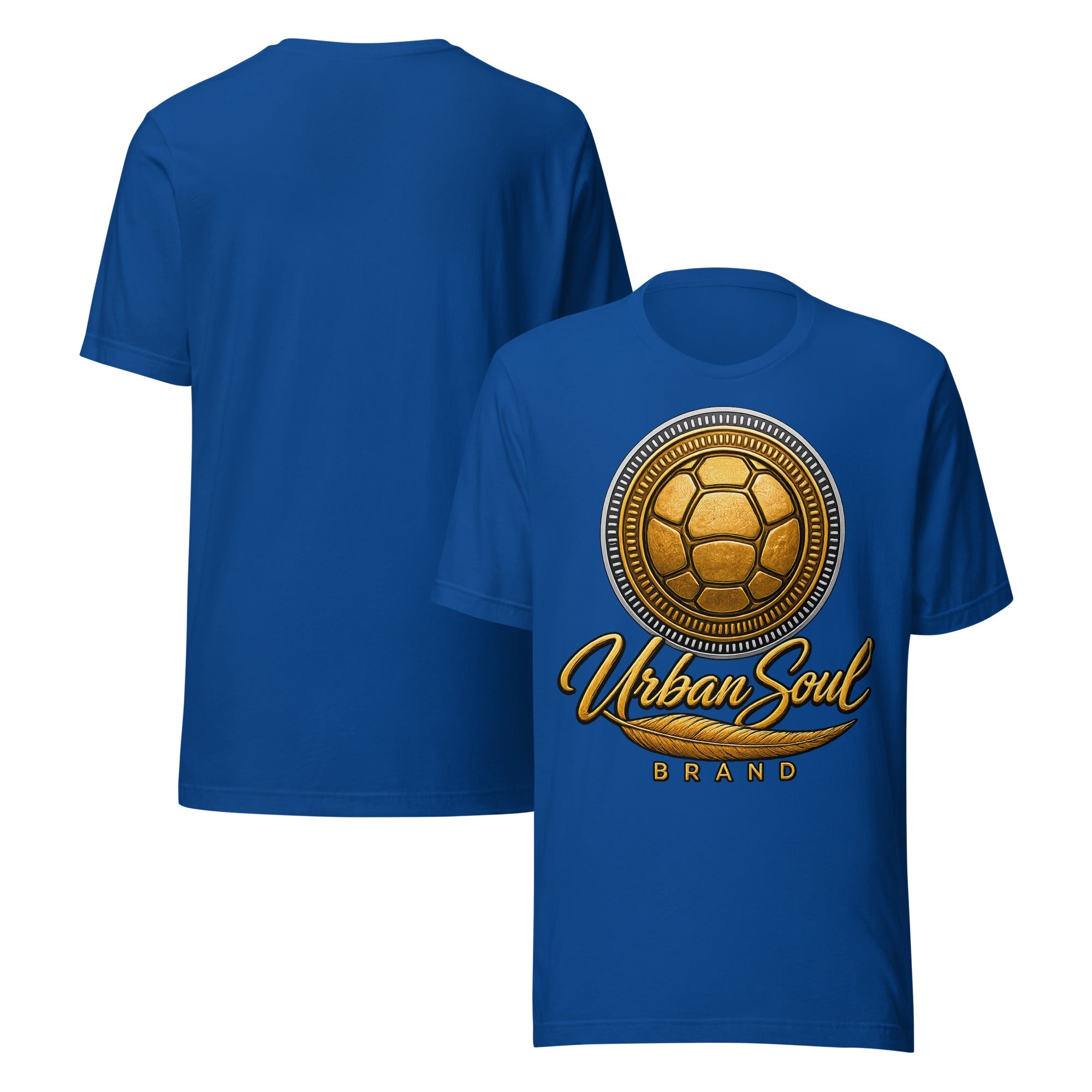 Urban Soul Gold Turtle Emblem Unisex T-Shirt