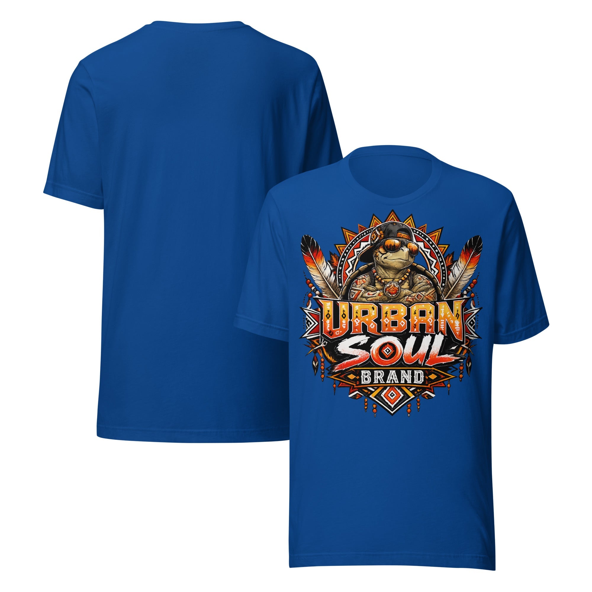Urban Soul Brand Warrior Turtle Tee | Black Streetwear Graphic T-Shirt