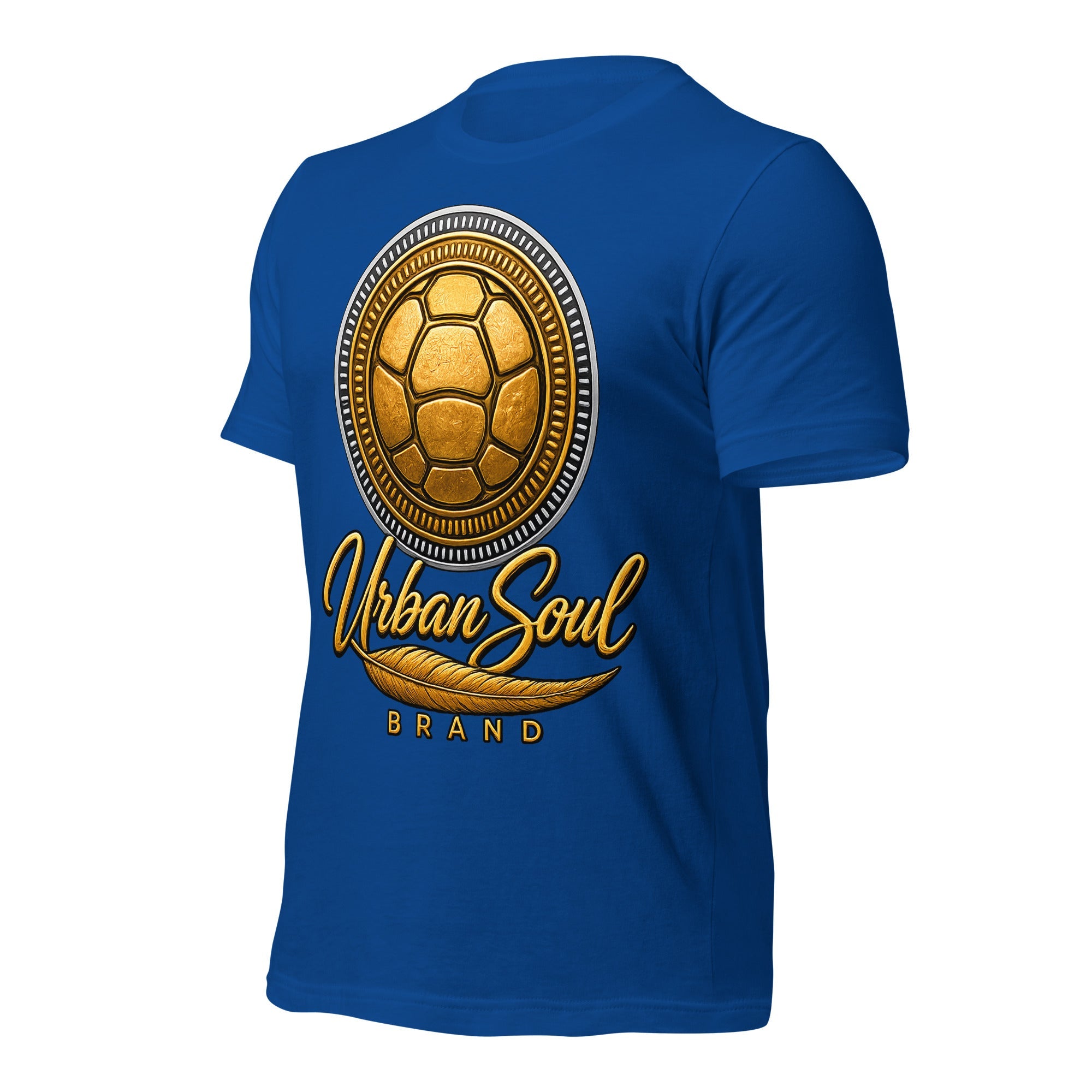 Urban Soul Gold Turtle Emblem Unisex T-Shirt