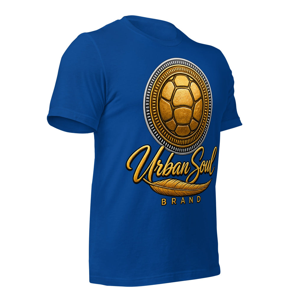 Urban Soul Gold Turtle Emblem Unisex T-Shirt