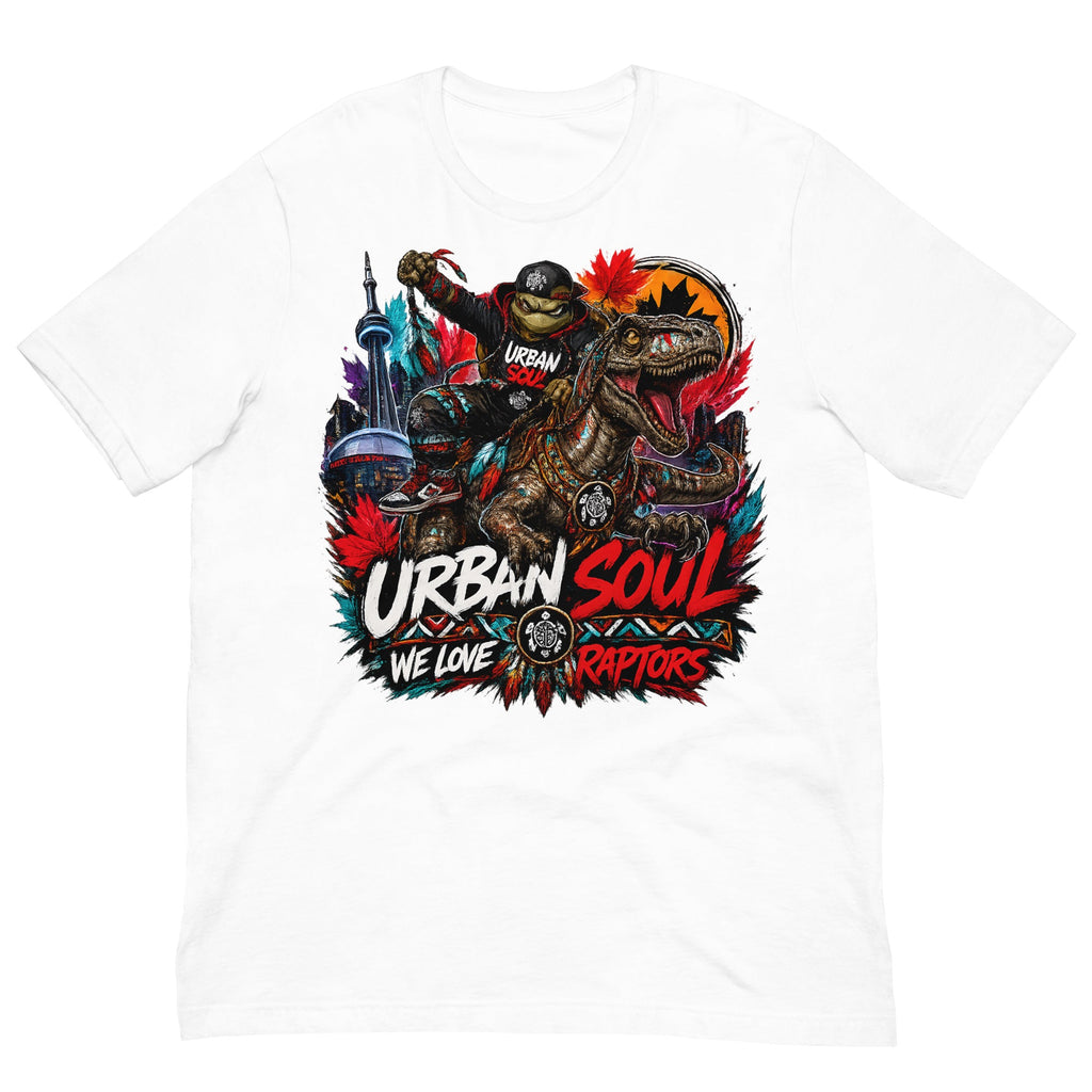 unisex urban soul raptors tee.